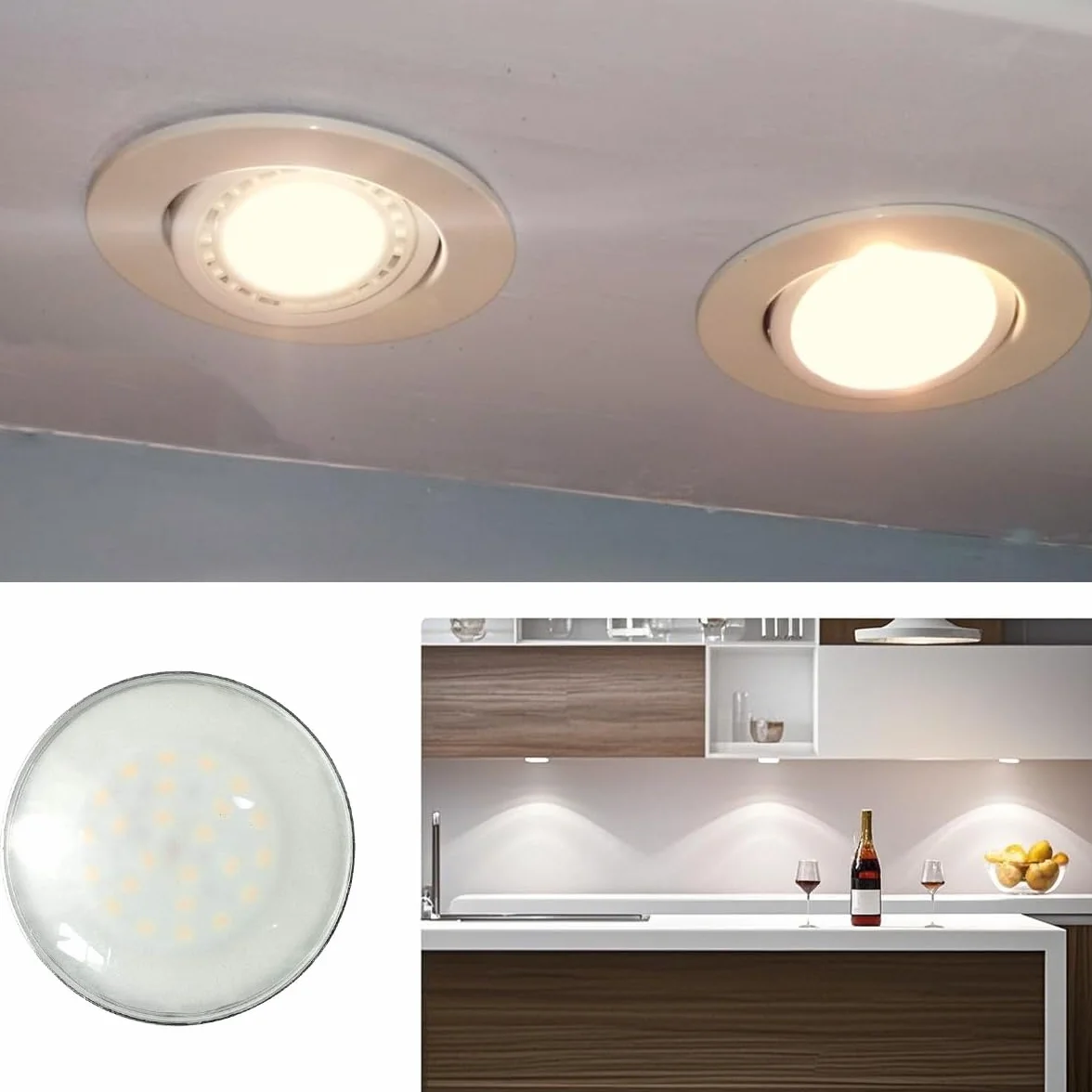 Żarówka LED GU10 AR111, 12 W, 1200 lm, oświetlenie punktowe LED, wodoodporność IP65, wymiana halogenu 100 W, żarówka odblaskowa ES111 do oświetlenia ścieżkowego, ciepła biel 3000K