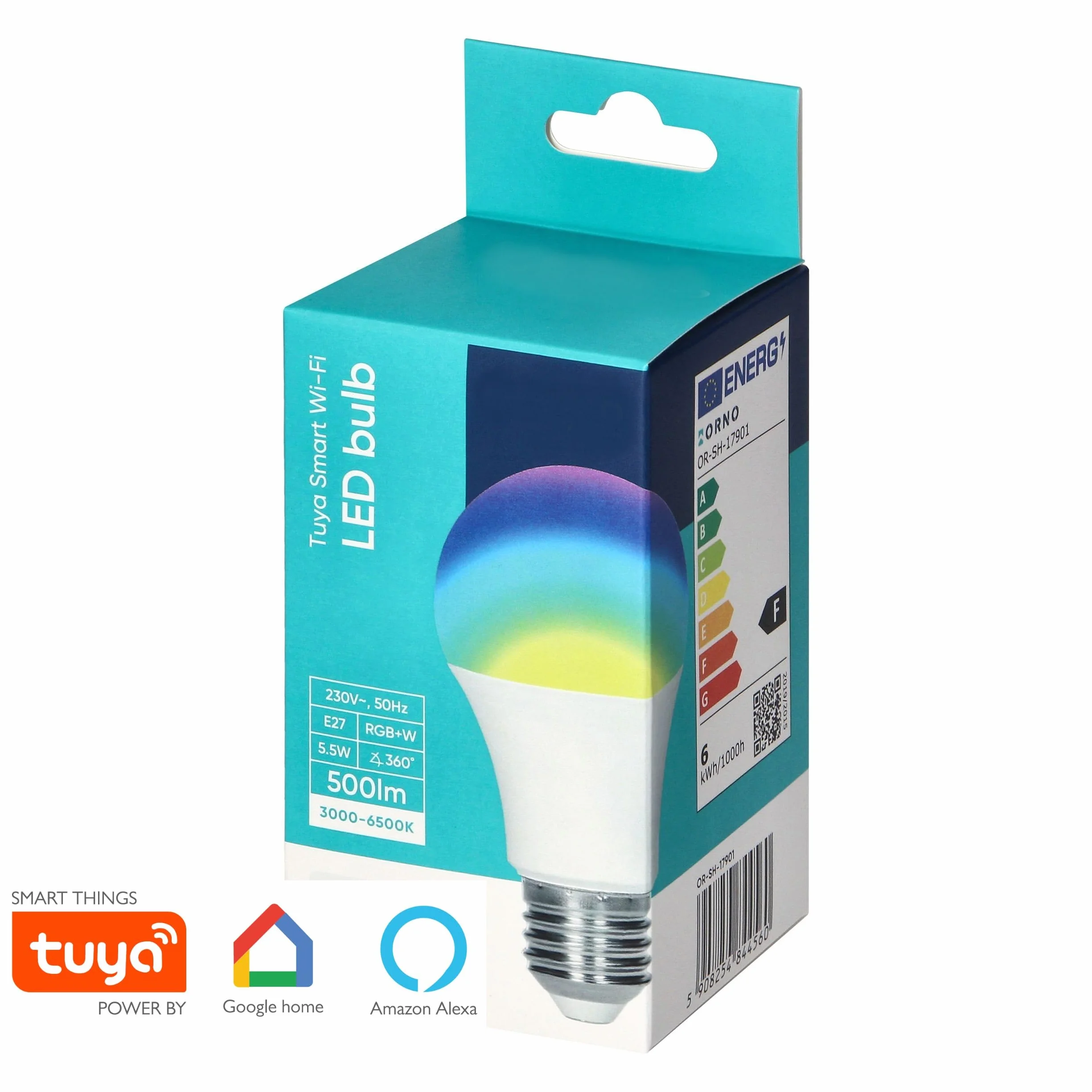 Tuya Smart LED RGB CCT żarówka E27, możliwość ściemniania