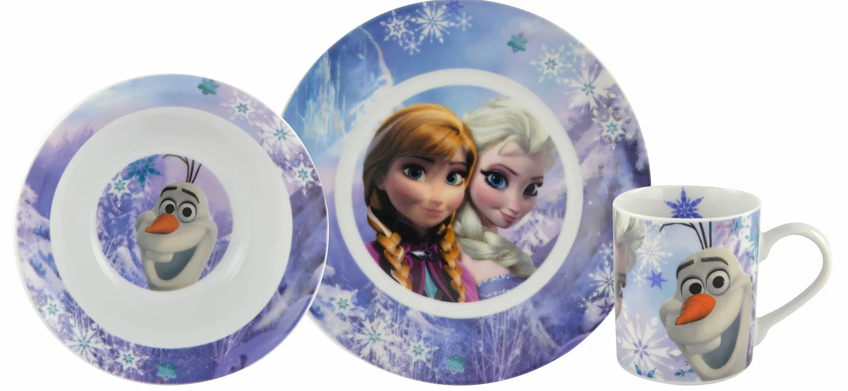 Disney Królowa Lodu Zestaw śniadaniowy: Olaf, Elsa i Anna