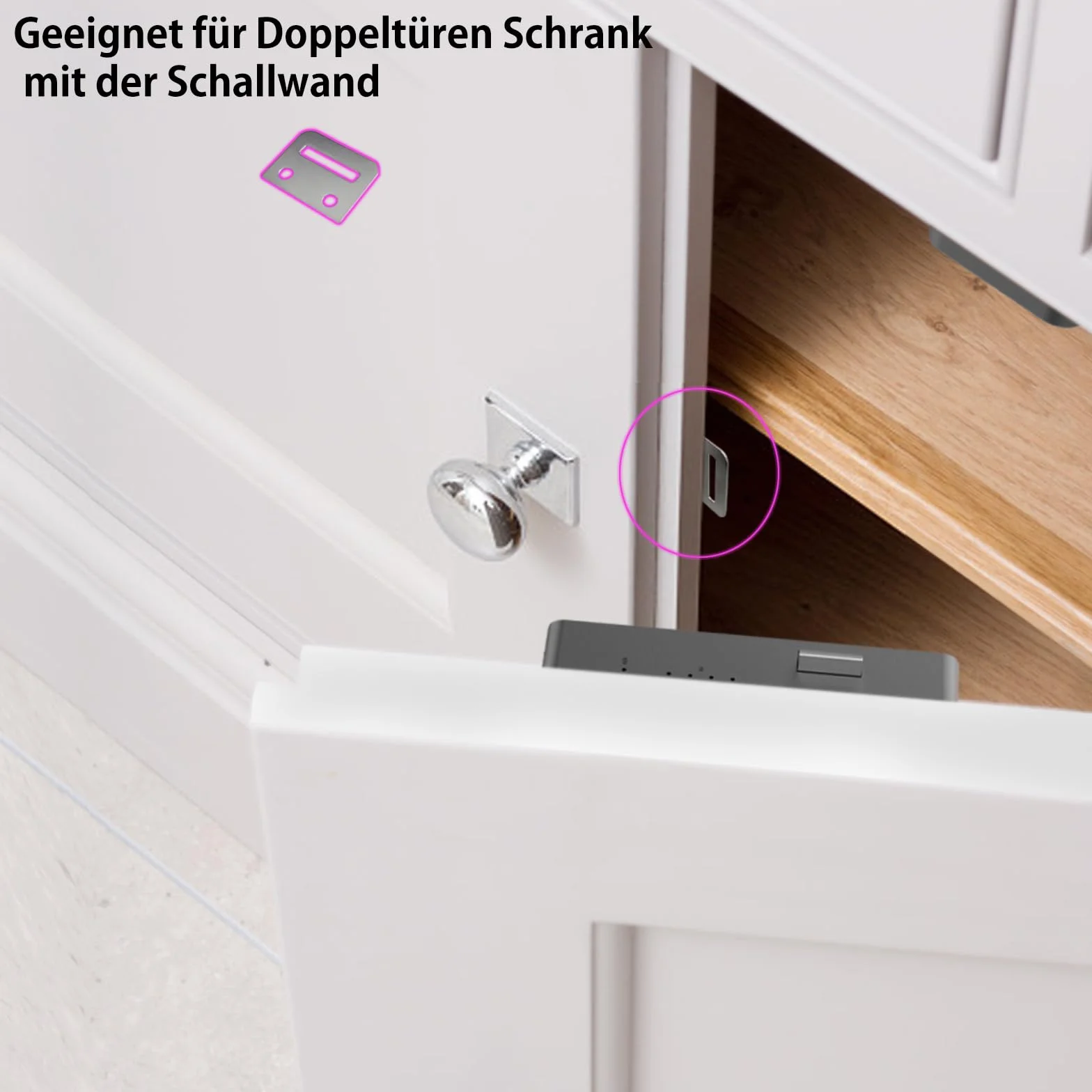 eLinkSmart zamek do szafy, NFC RFID, smukły, elektroniczny, bez kluczy, aplikacja Bluetooth, ukryty, czarny