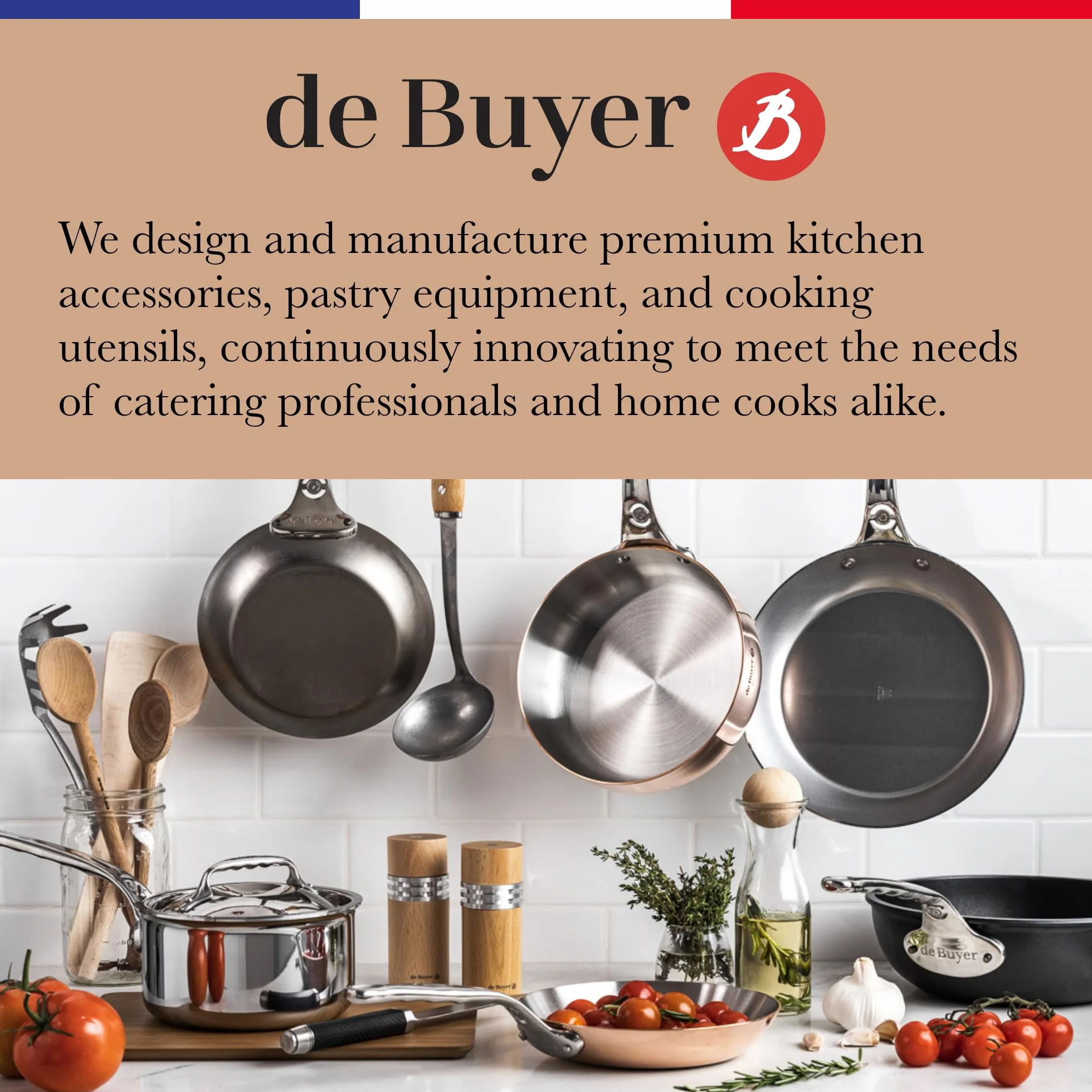De Buyer 5612.12 Mineralna B Element Blini Pan