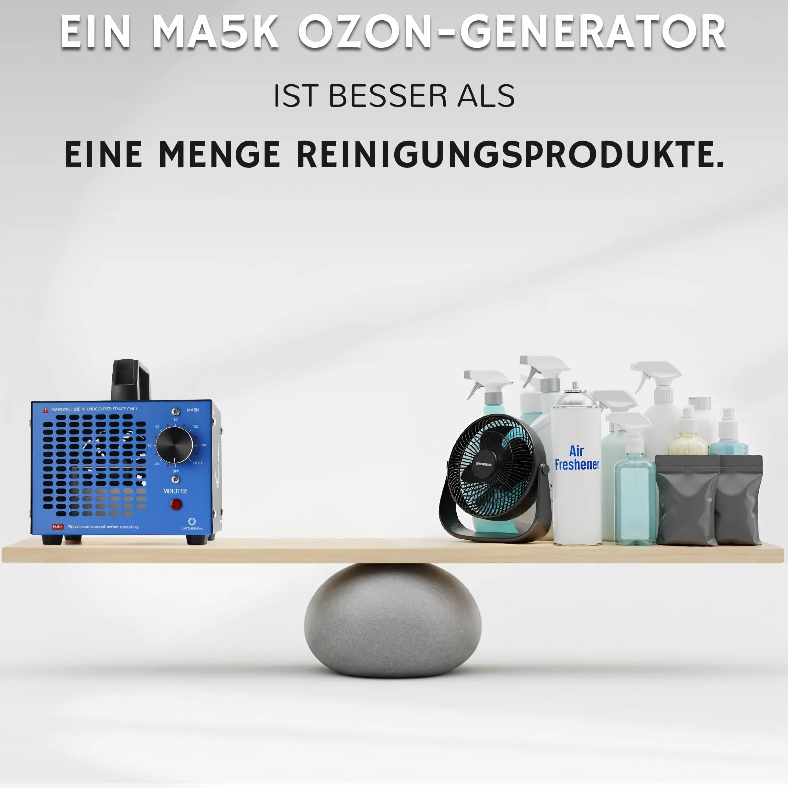 Airthereal MA5K generator ozonu, niebieski
