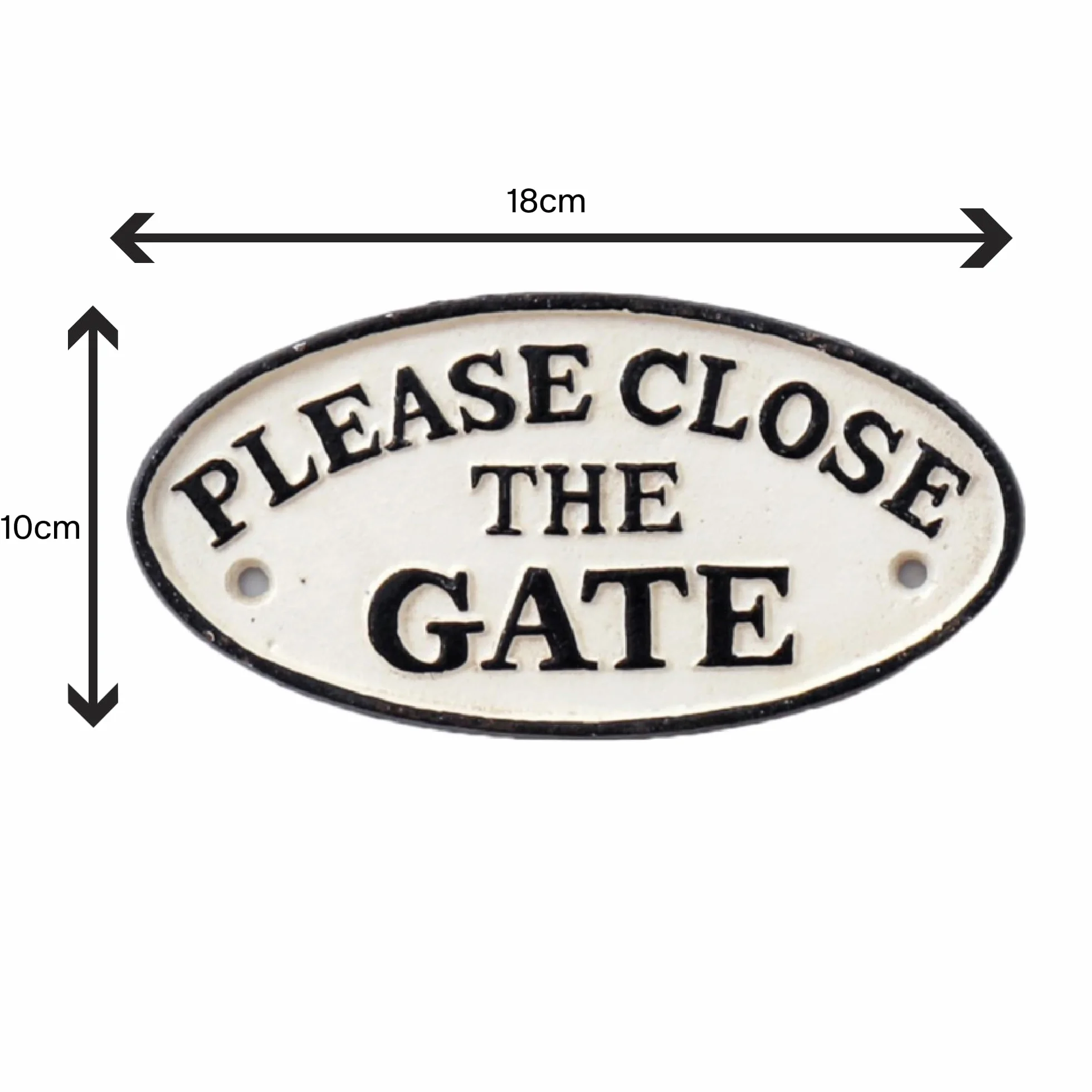 Tabliczka na bram? ?elazna "Please Close The Gate" tabliczka informacyjna drzwi styl antyczny dom ogr�d