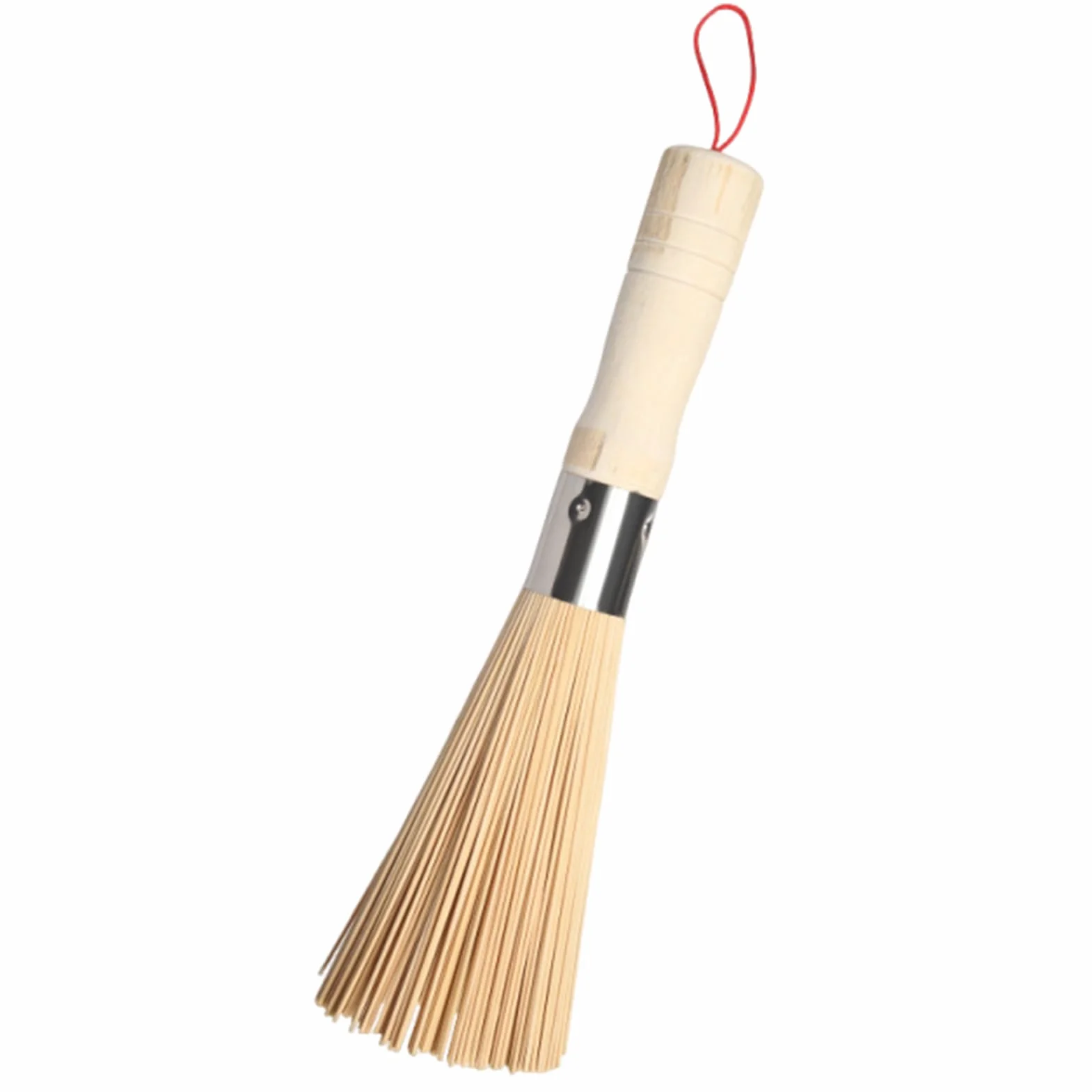Szczotka do garnków, szczotka do wok ze stali węglowej, szczotka do wok – wielofunkcyjne urządzenia kuchenne, narzędzia do mycia z pętlą do zawieszenia, patelnia do pieczenia