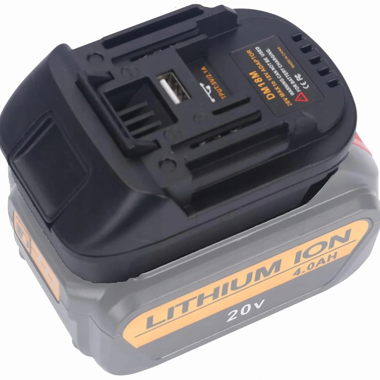ADAPTER PRZEJSCIÓWKA Z DEWALT 18V 20V MILWAUKEE M18 DO NARZĘDZI MAKITA