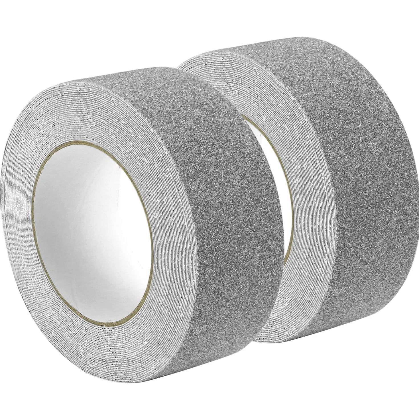 QWORK® 2 rolki szara taśma antypoślizgowa, 5 cm x 10 m/rolka mocna taśma na schody, do użytku wewnątrz i na zewnątrz