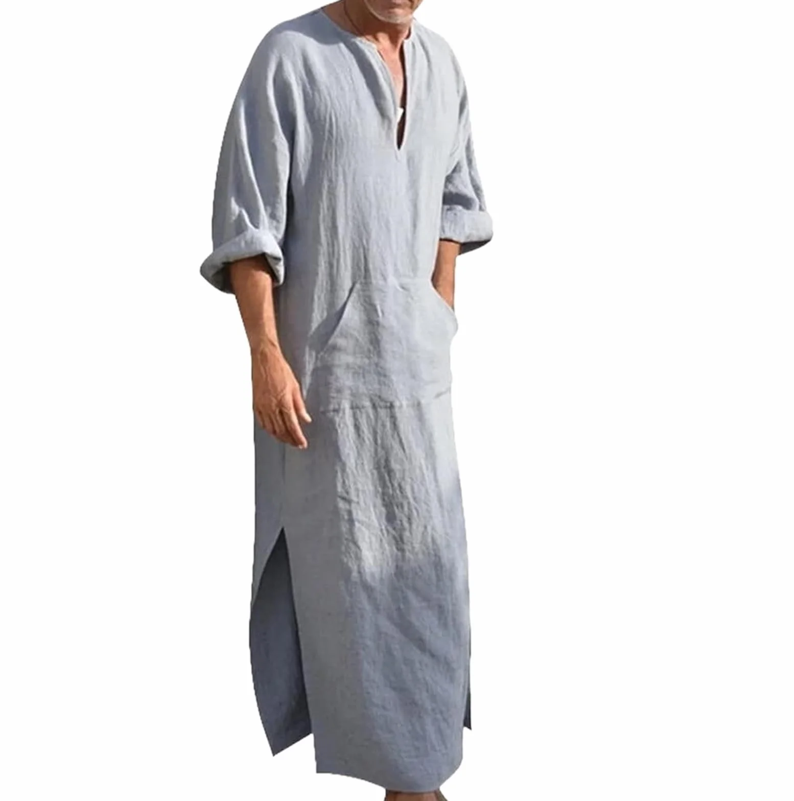 Szlafrok Spa Szlafroki Męskie Oddychająca Cienka Piżama W Stylu Arabskim Piżamy Domowe Bathrobe