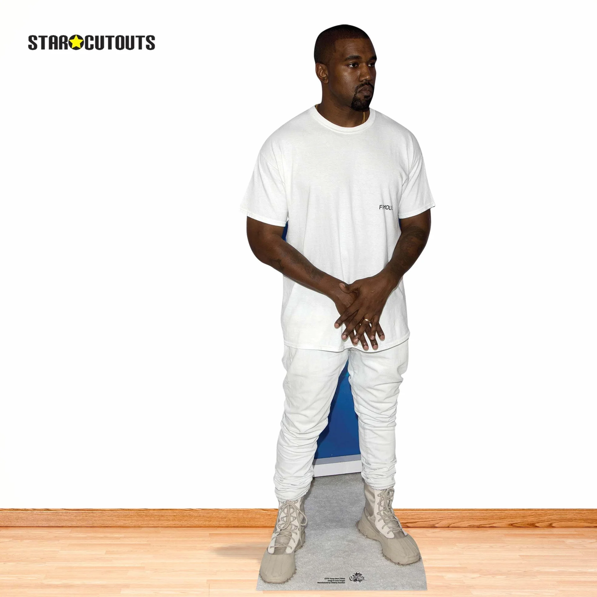 Star Cutouts Ltd Kanye West T-Shirt Lifesize Cutout-166 cm, karton, wysokość 166 cm