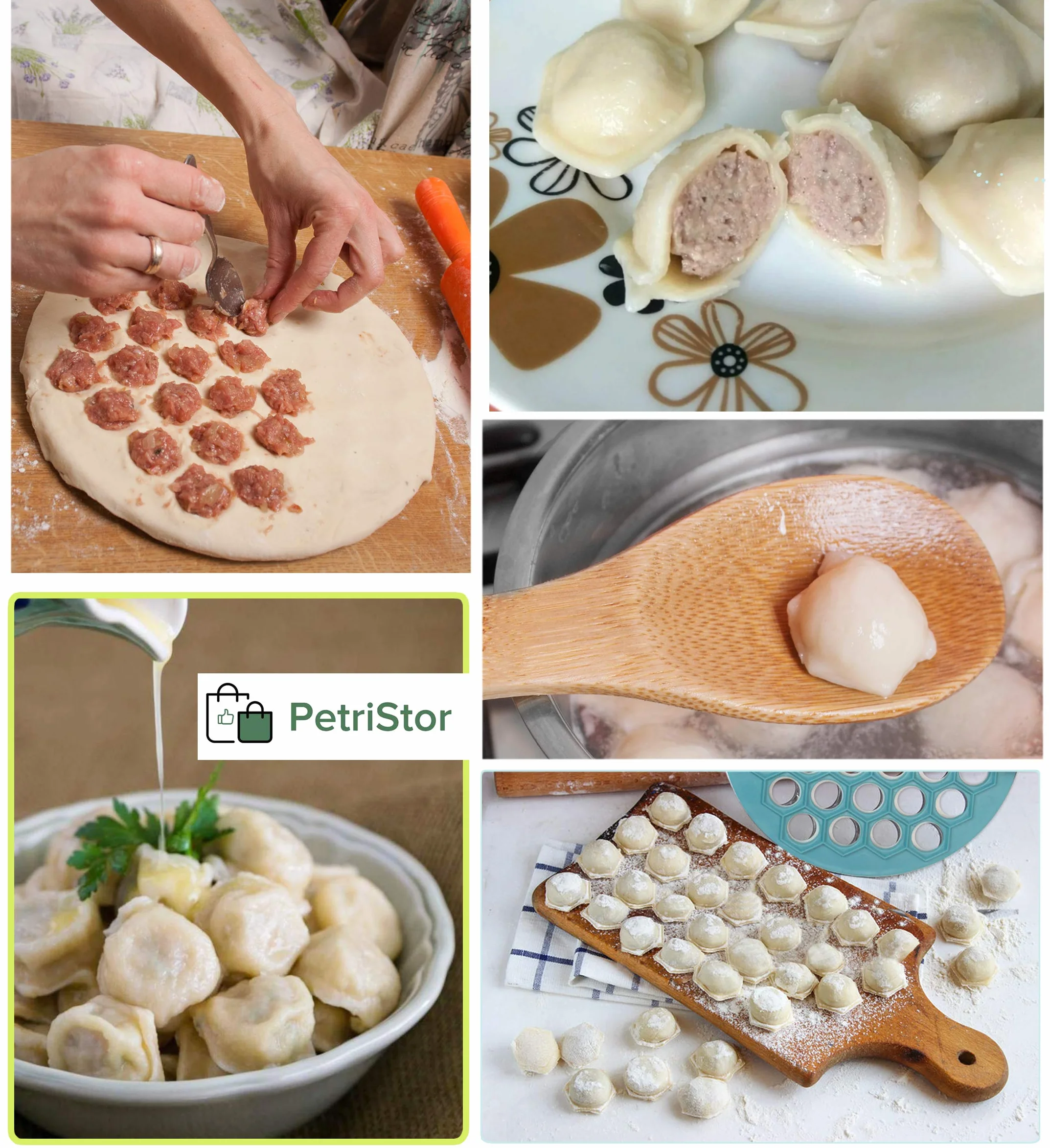 Russian PELMENI Maker Pierogi Ravioli plastikowa forma firmy PetriStor