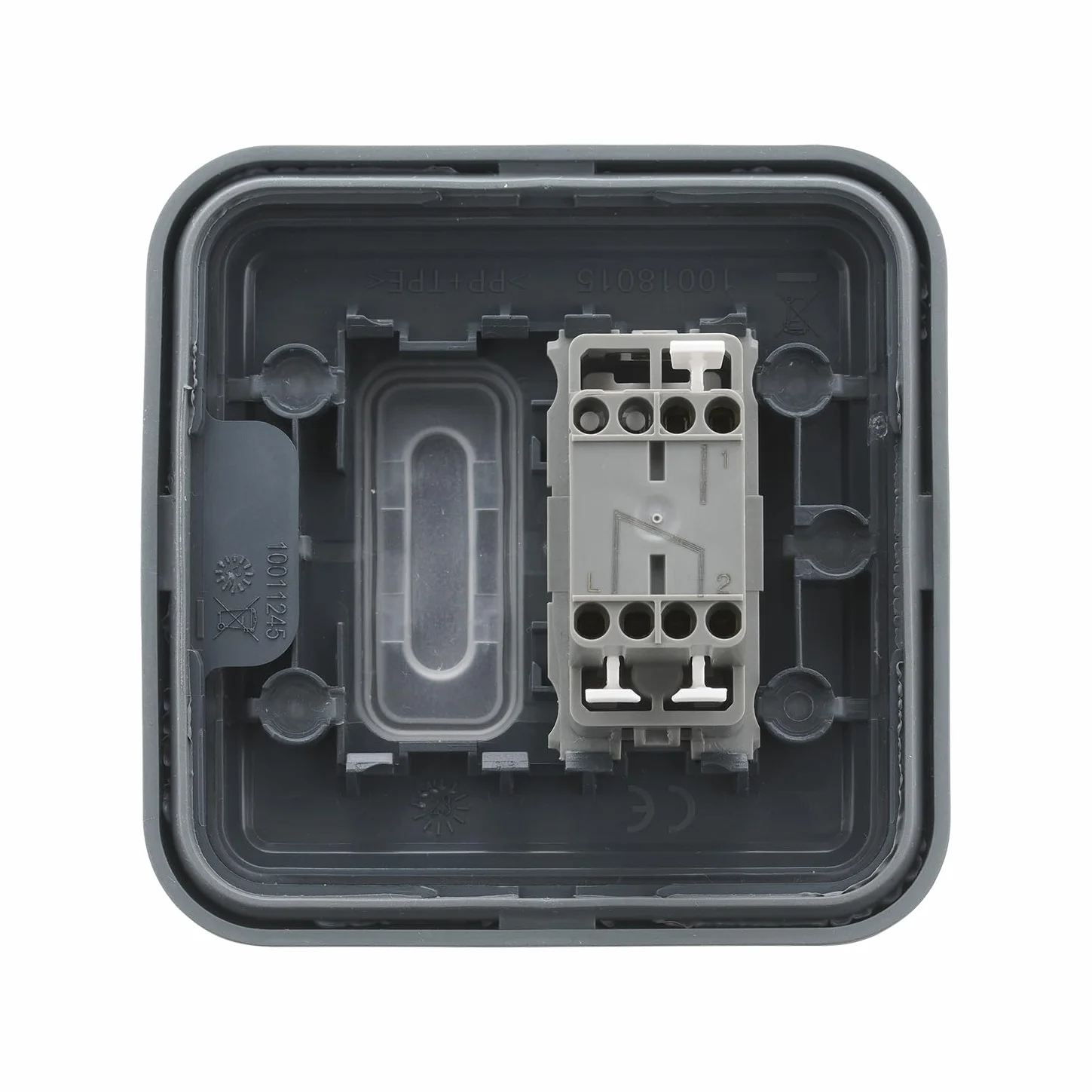 DEBFLEX 730431 - CYKLONE - Wyłącznik wejściowy - Wbudowany - IP55 - Antracyt