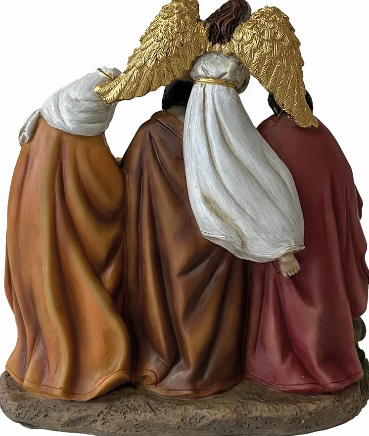 FADEDA Święta Rodzina, Blok szopkowy/Wysokość: 15 cm/ręcznie malowane/szczegółowe figurki szopkowe - Świąteczna dekoracja stołowa Akcesoria do szopki