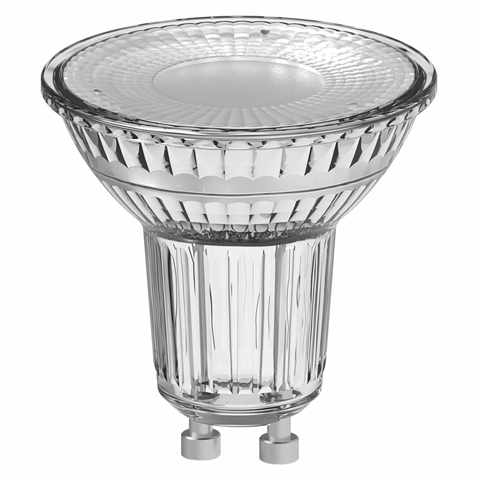 OSRAM LED BASE PAR16 50, reflektorowe lampy LED ze szkła do trzonka GU10, chłodna biel (4000K), zamiennik konwencjonalnych lamp punktowych 50W, opakowanie 5 sztuk