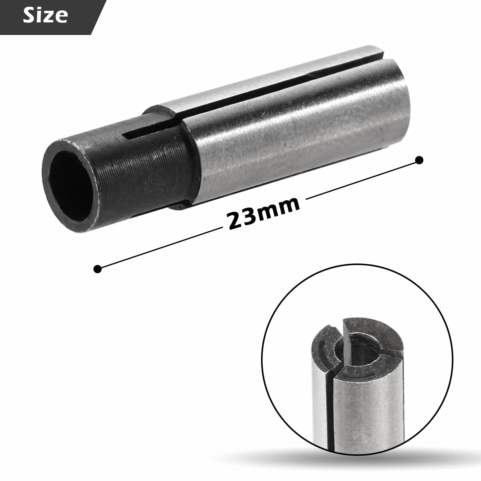 Genmitsu 4-częściowy zestaw adapterów do frezów, 1/4″ do 1/8″ CNC Frez do grawerowania, konwerter rozmiarów