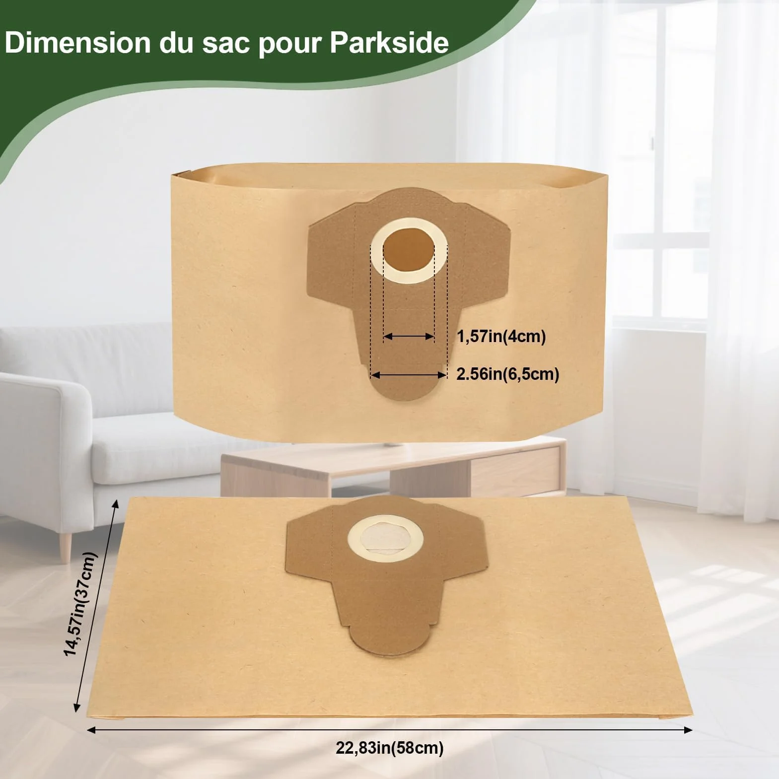 12 torebek do odkurzaczy Parkside PWD 25 PWD 30 PNTS 1500 1600 A1 A2 B1 B2 B3 C1 C4 D1 E2