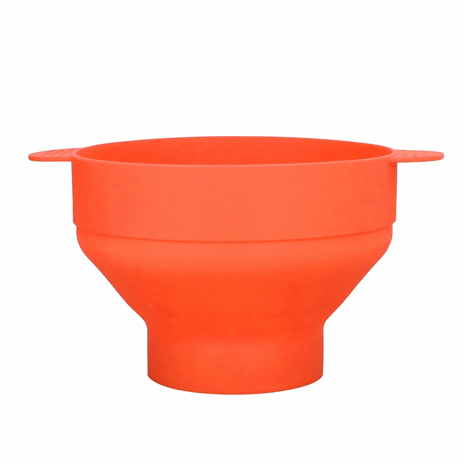 Popper do popcornu w kuchence mikrofalowej Duża silikonowa miska na popcorn bez BPA z uchwytem w pokrywie Składana maszyna do popcornu DIY do użytku w kuchni domowej (Pomarańczowy)
