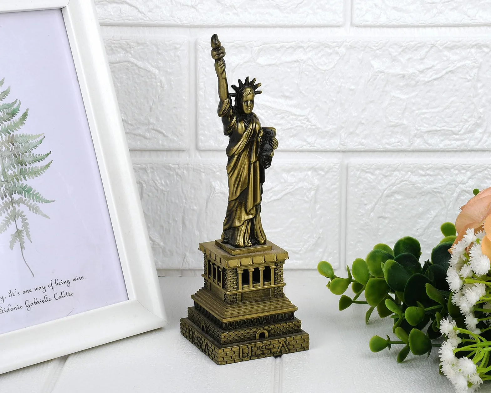 ds. distinctive style Statua Wolności Model Statua Wolności Metalowa Statua Wolności Figurka na pamiątkę (15 cm)