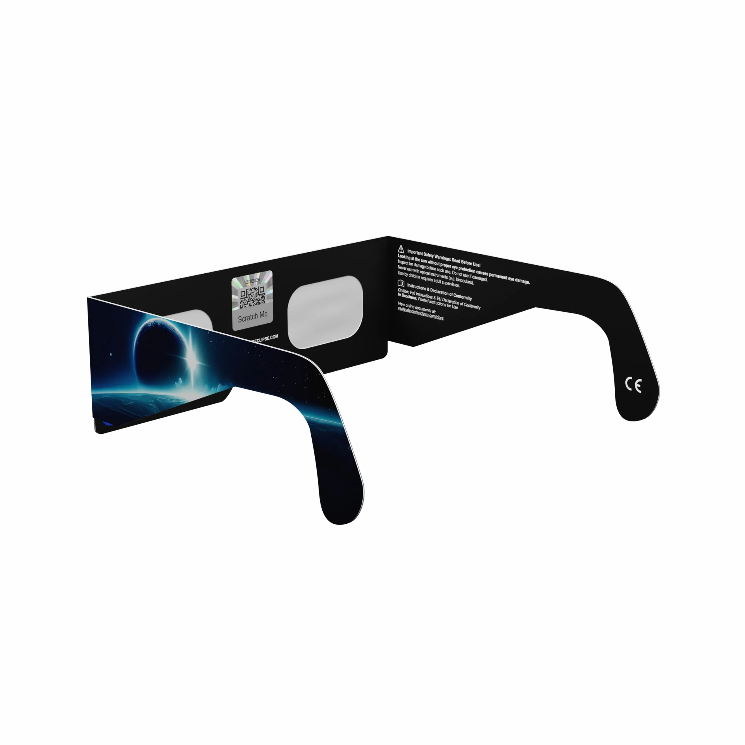 Absolute Eclipse Orbiter Solar Eclipse okulary hurtowe – testowane przez ISO 12312-2 i certyfikat CE – zalecany przez AAS producent UE – 2026 Eclipse Europe