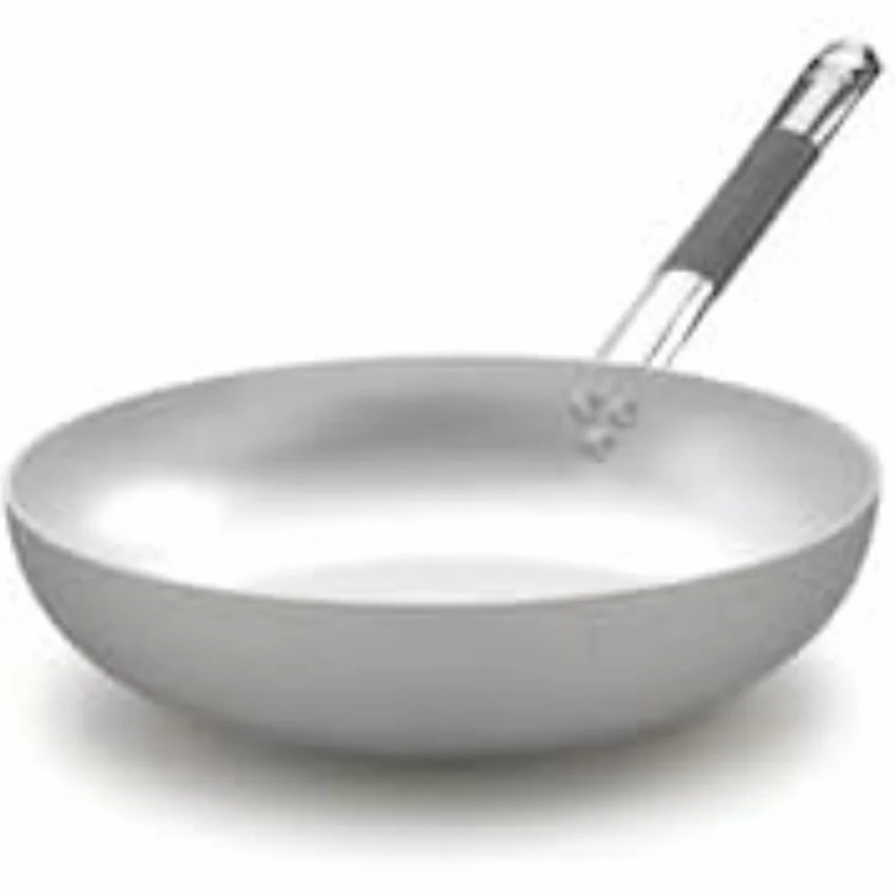 Pentole Agnelli ALMC111BPIC32 garnki aluminiowa linia indukcyjna z łbem stożkowym wysoka, dno indukcyjne z 1 uchwytem chłodzącym, 32 cm