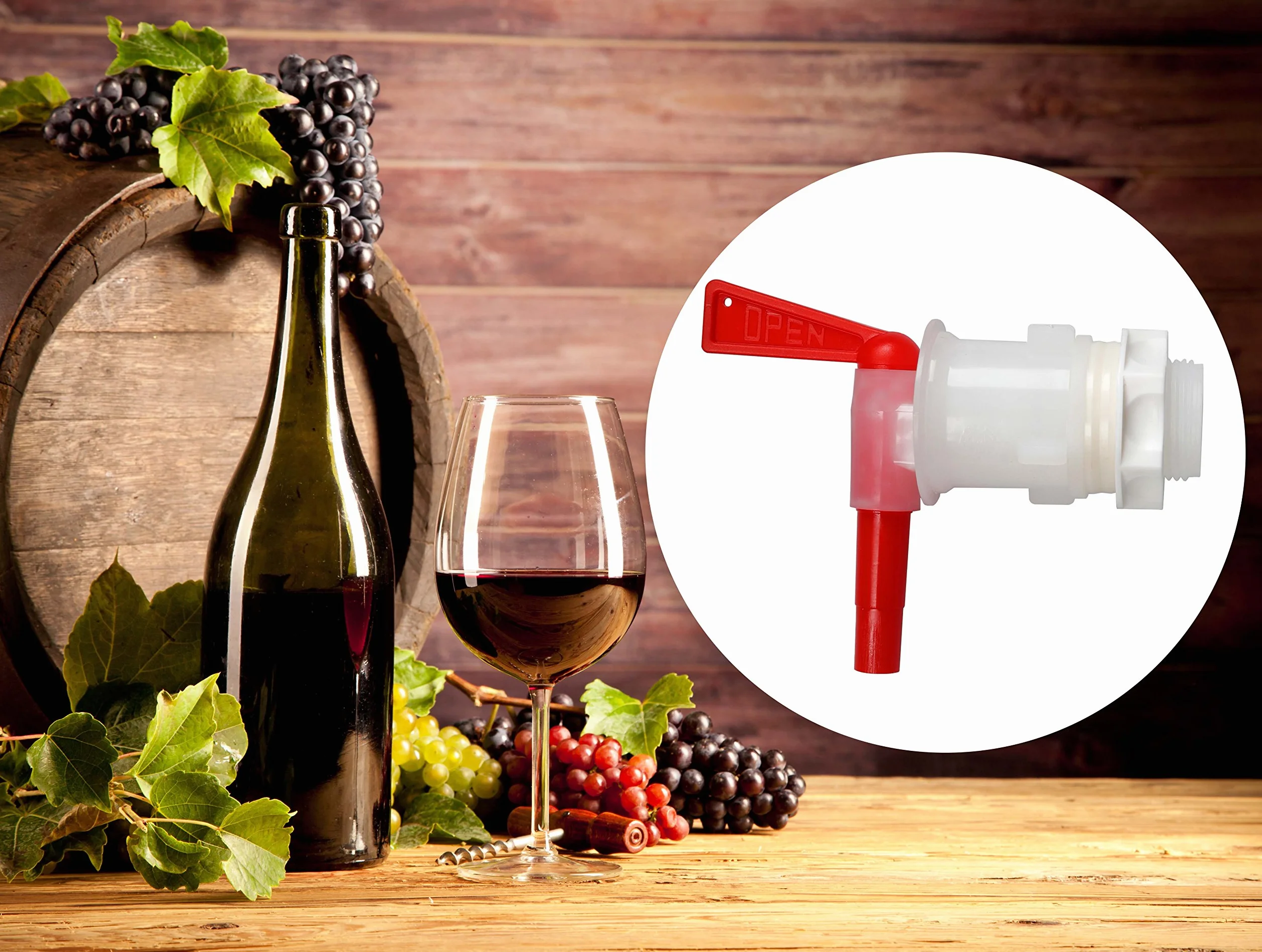2 pary plastikowych spigotwypełniaczy wylewką kran do domowego wina do produkcji piwa