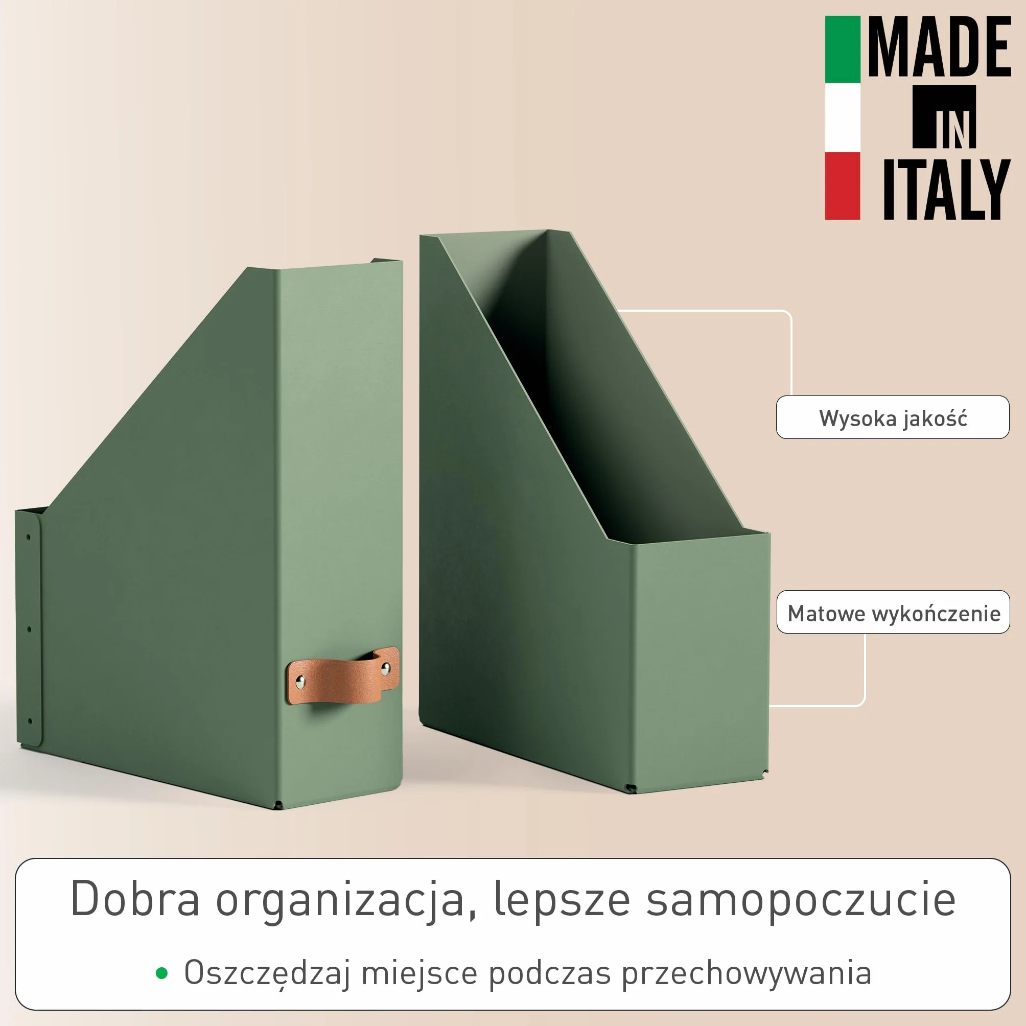 Leitz Puro Organizer na Dokumenty Zestaw 2x Stojak na Gazety A4 900 Arkuszy 10x26x31 cm Jasnozielony