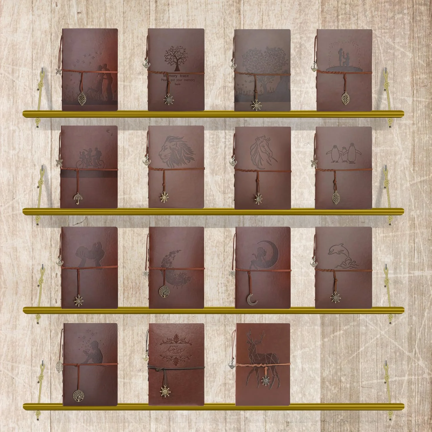 AIOR Ślubny album do scrapbookingu, skórzany, księga gości, w stylu vintage, czarny, prezenty walentynkowe dla par, urodzinowe, na rocznicę ślubu, dla niej, z pocałunkiem