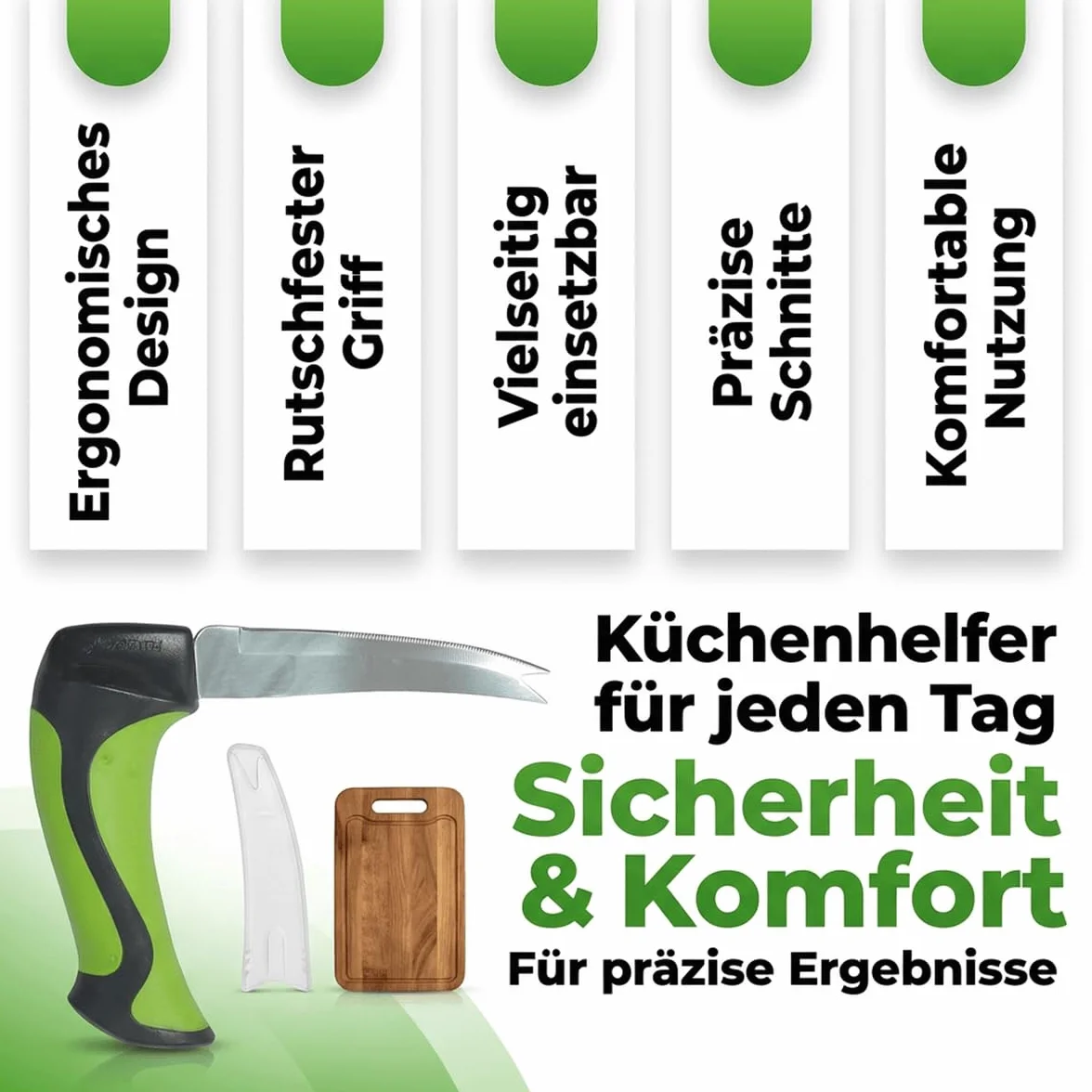 ATC Handels GmbH Nóż uniwersalny do kuchni nóż kuchenny Easi-Grip PETA