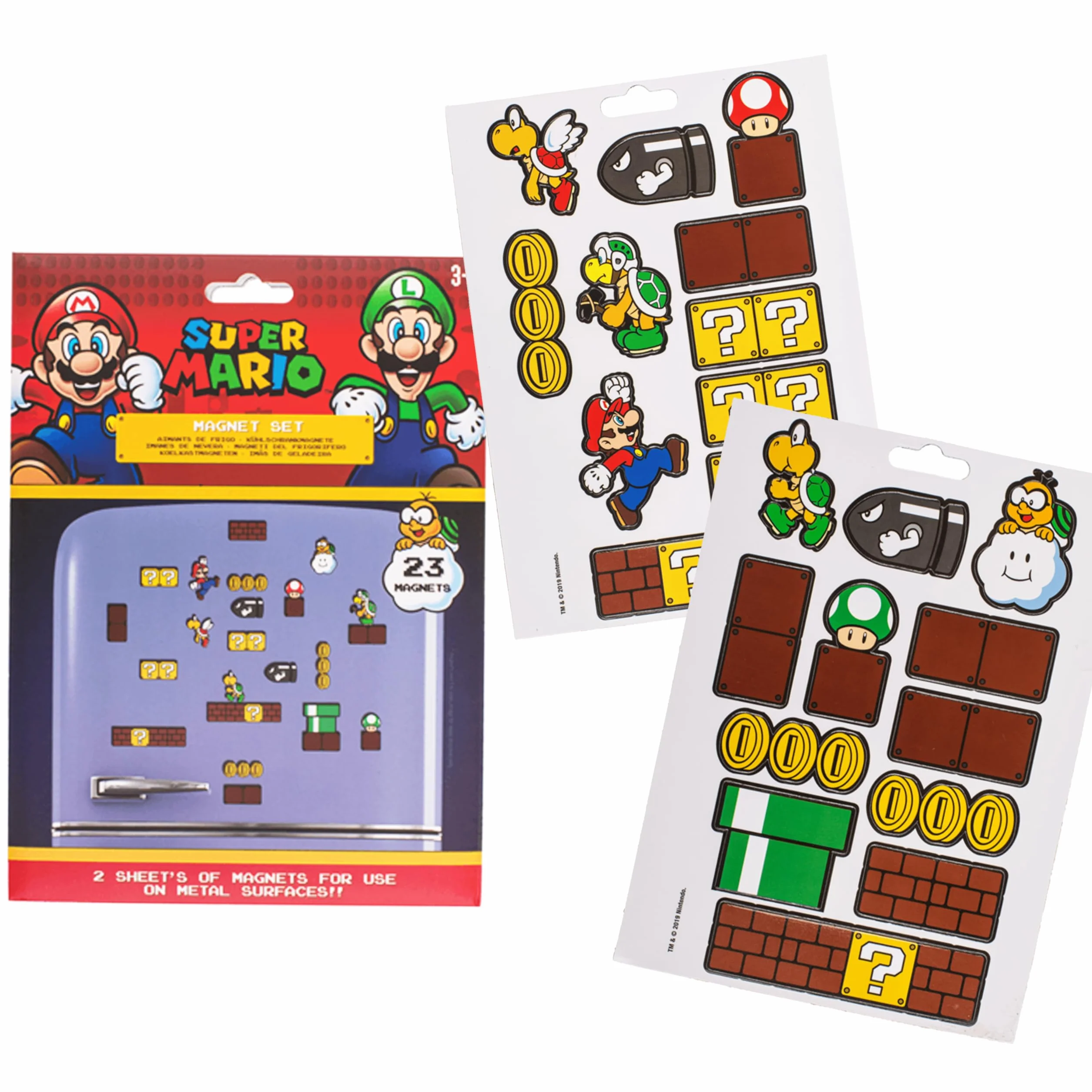 Magnesy, Super Mario, zestaw 23 sztuk