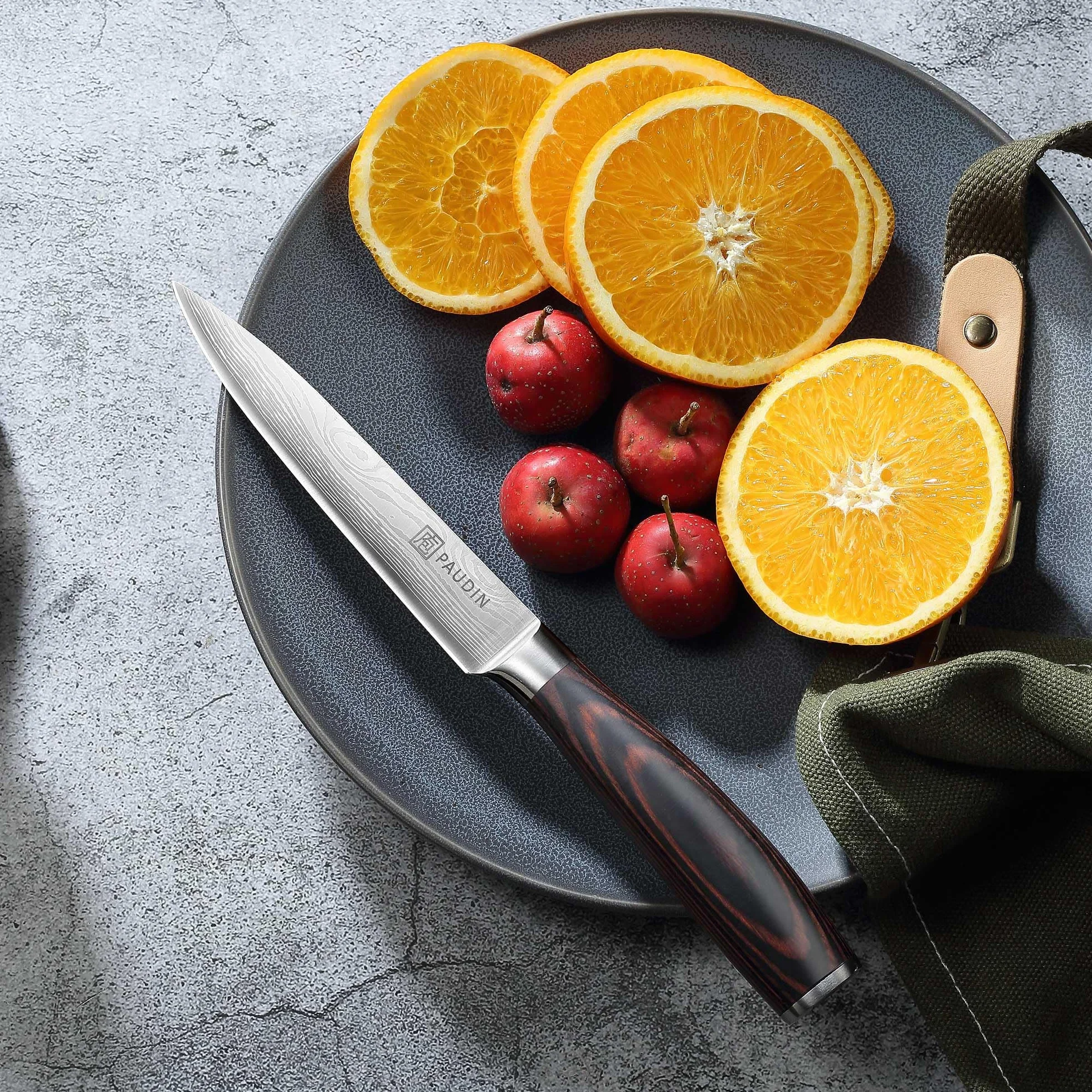 PAUDIN nóż szefa kuchni 13 cm z niemieckiej stali nierdzewnej ergonomiczny uchwyt
