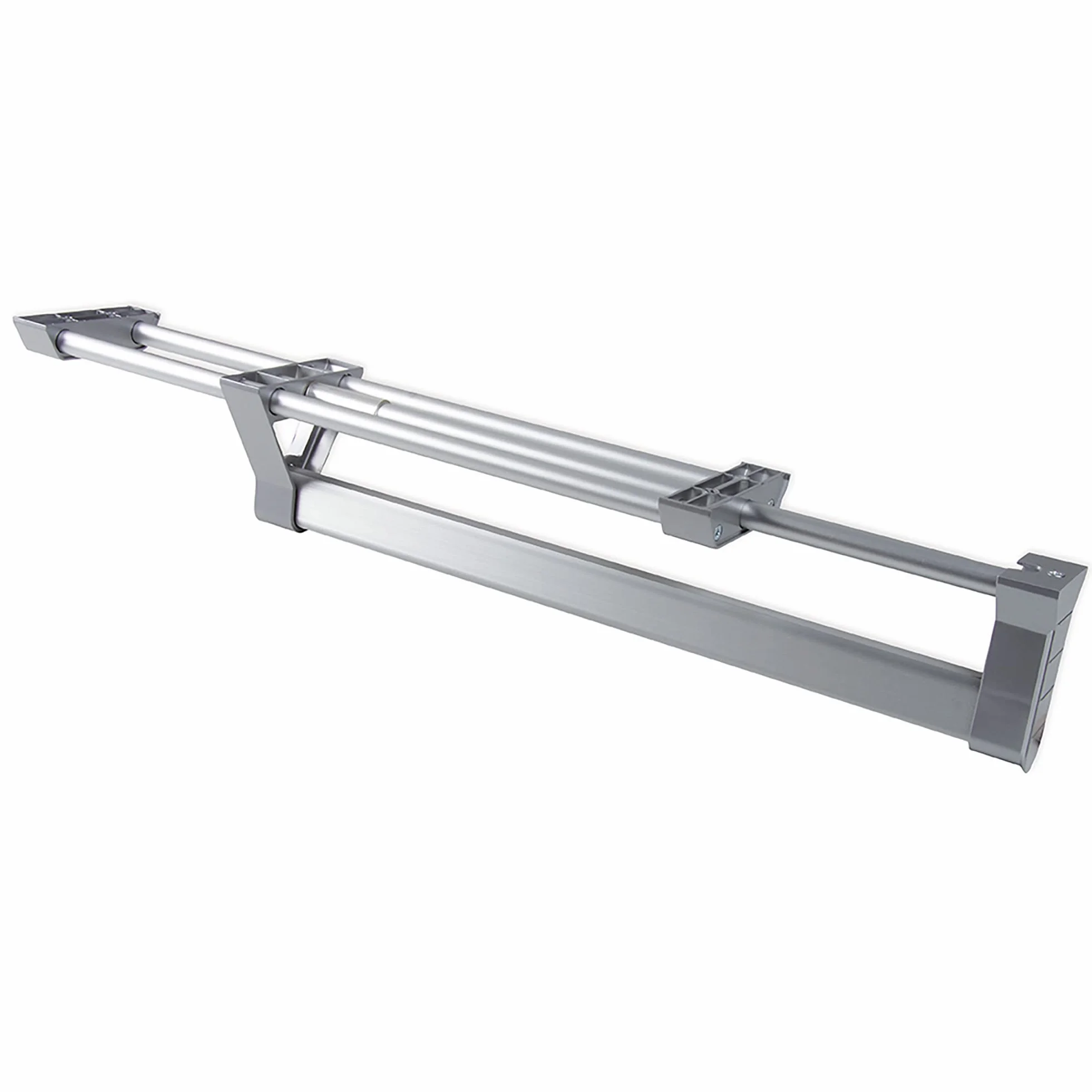 Emuca - Wysuwany wieszak do szafy lub garderoby, 350 mm, Anodyzowany mat, Aluminium