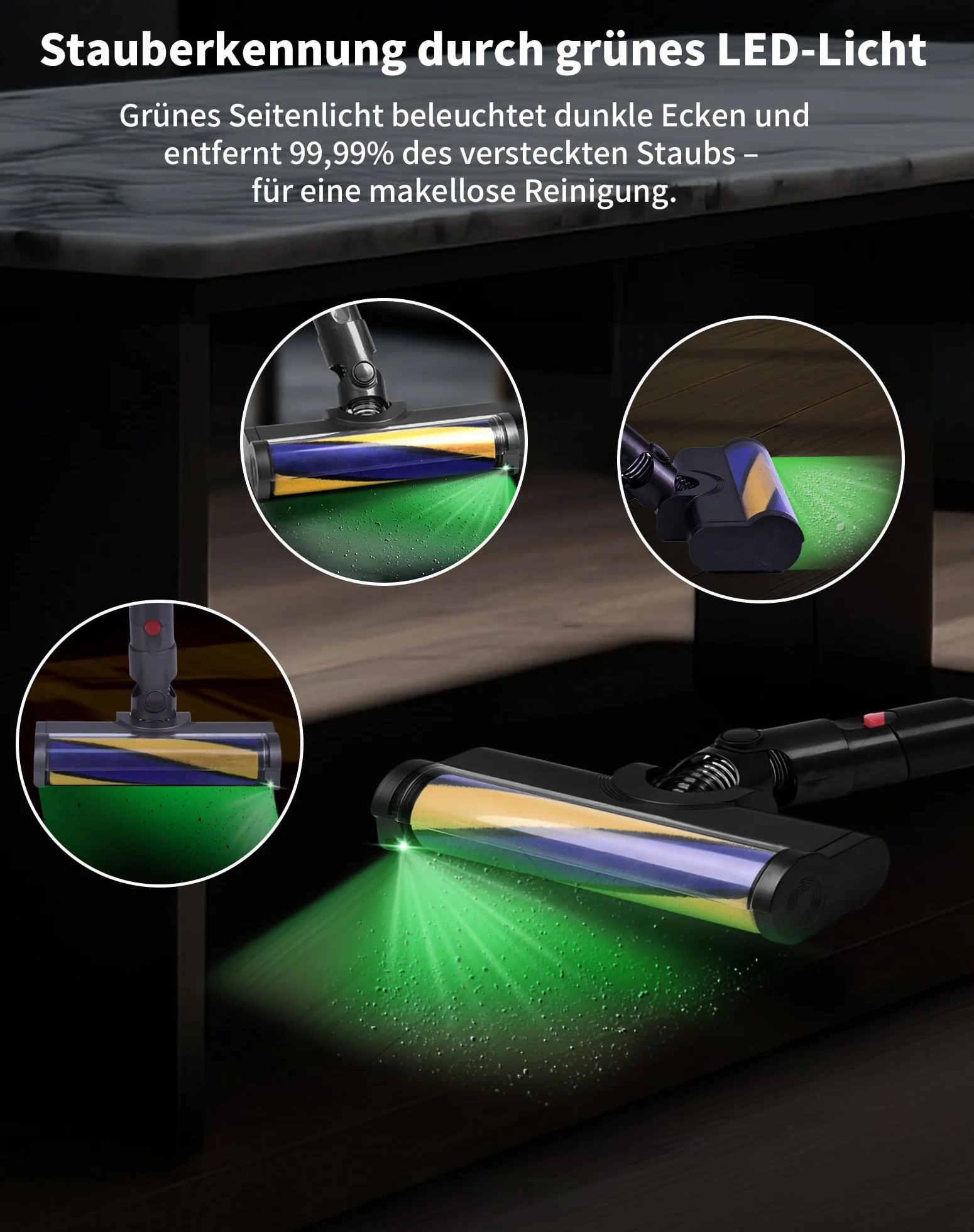 LED szczotka dysza podłogowa do odkurzacza Dyson V12 Detect Slim części zamienne zamienna szczotka odkurzacza z miękką rolką akcesoria z wskaźnikiem kurzu do twardych podłóg