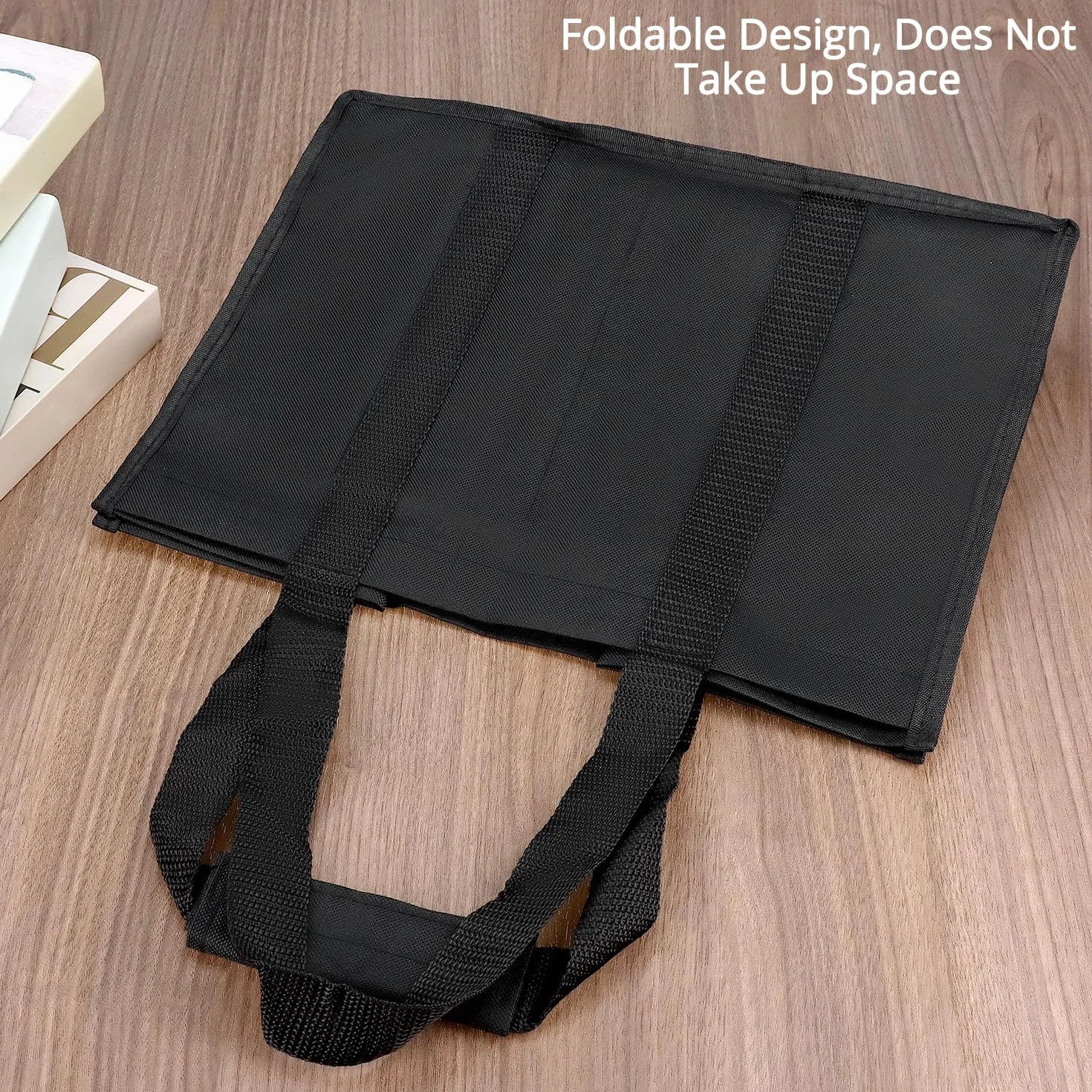 QWORK 2 torby na butelki na butelki 12 x 1,5 l, odporne na rozdarcie Oxford z przegrodami i uchwytem do przenoszenia, składana torba na zakupy i kemping, 45 x 27 x 27 cm