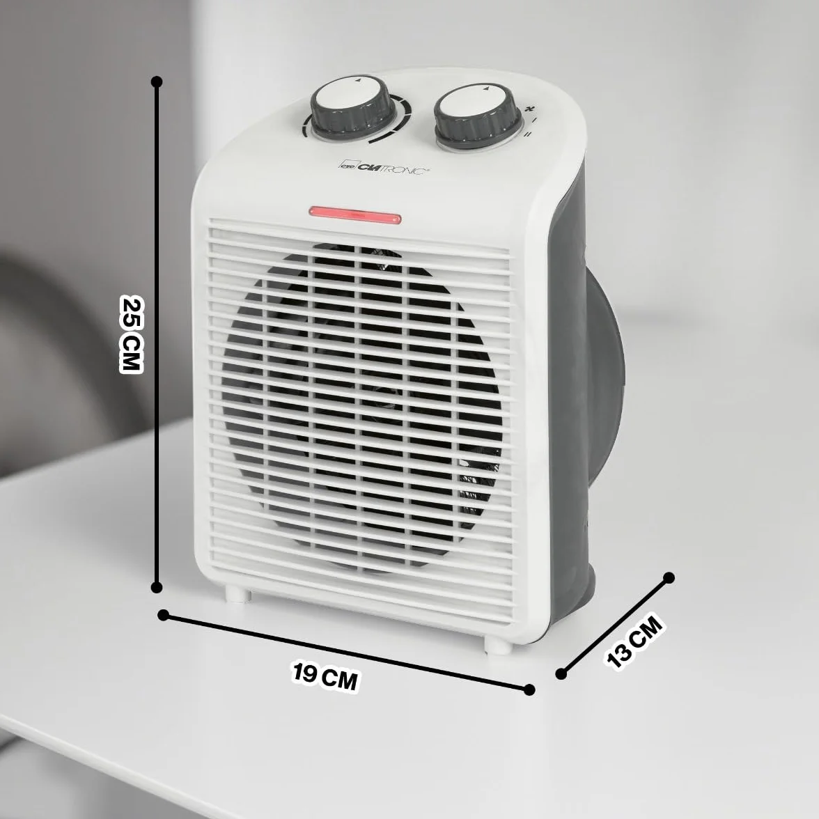 Clatronic 263951 Termowentylator, Biały, 1 Sztuka