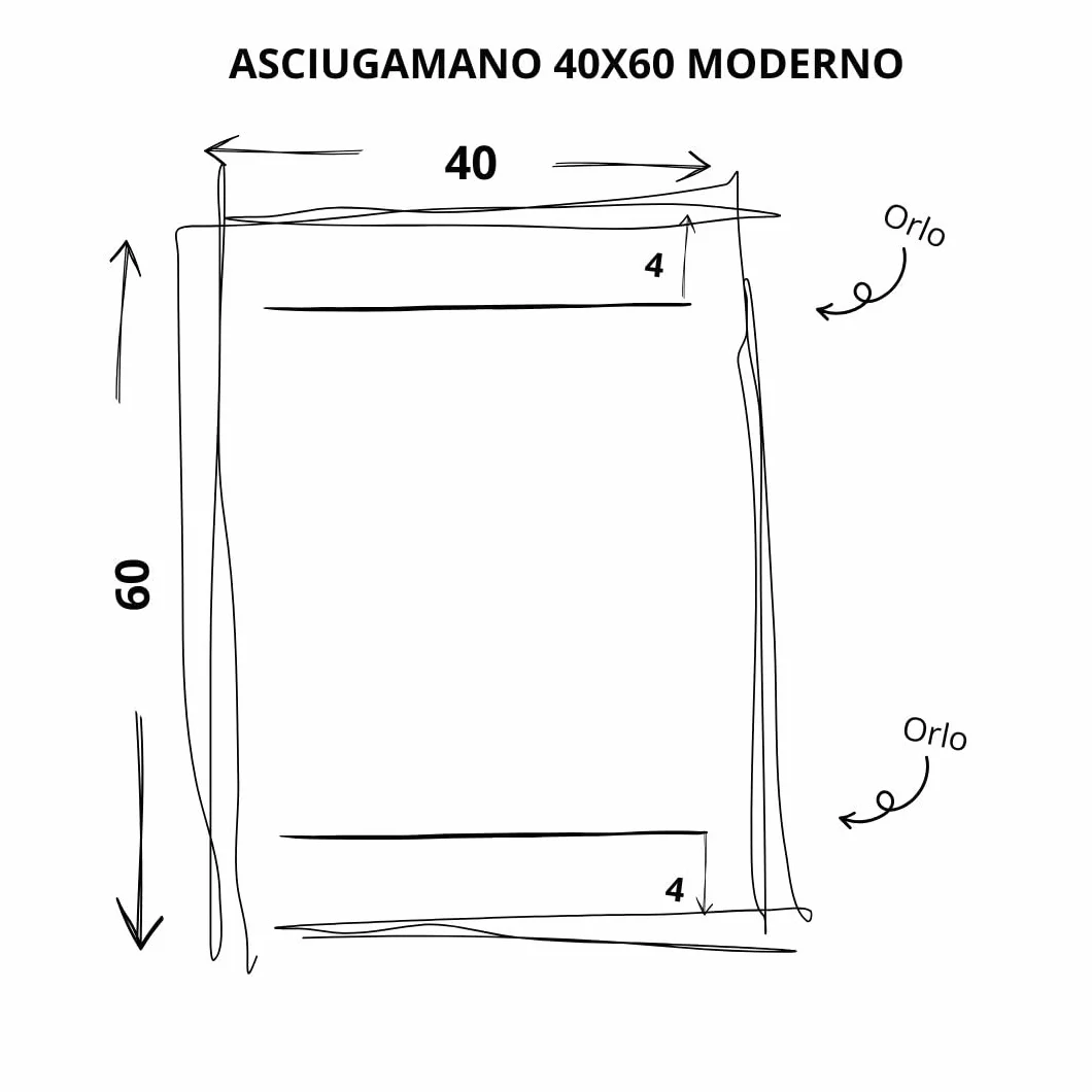 Ręcznik Gość z czystego lnu 100% Made in Italy 40x60cm