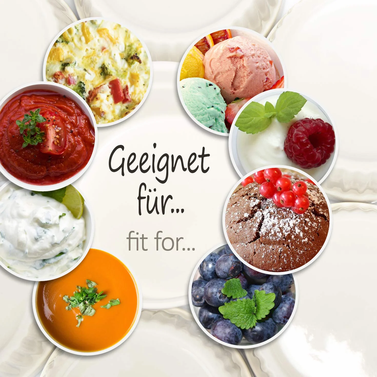 COM-FOUR® 6x Formy do sufletów - ceramiczne, zaroodporne naczynia do creme brulee - naczynie deserowe np. do Ragout Fin - po 270 ml - w kolorze bialym