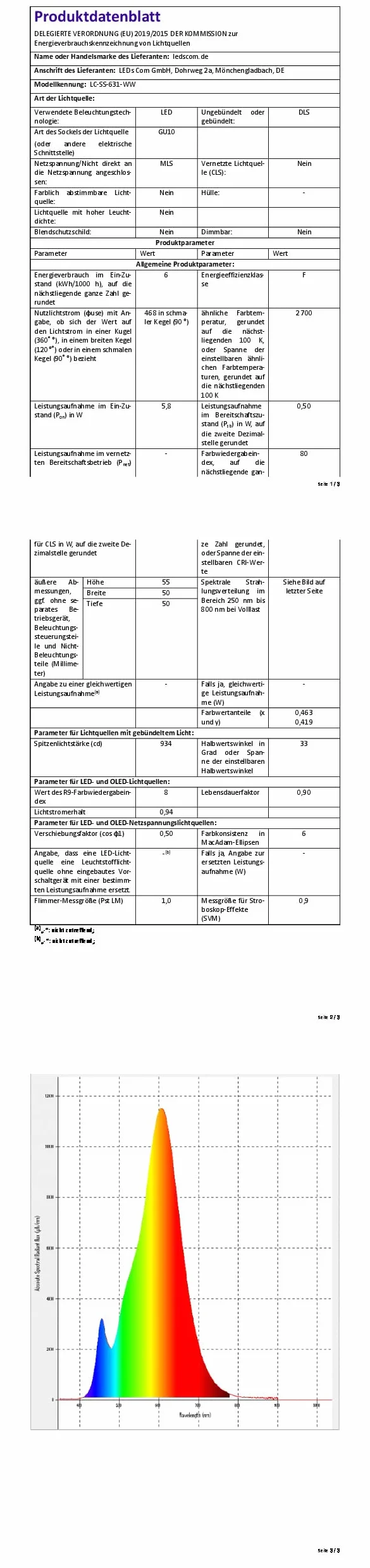 ledscom.de Oprawa wpuszczana w ziemię BOFU do zastosowań zewnętrznych obrotowa stal nierdzewna okrągła IP67 150mm Ø w zestawie lampa LED 5,473W 468lm 30° ciepła biel