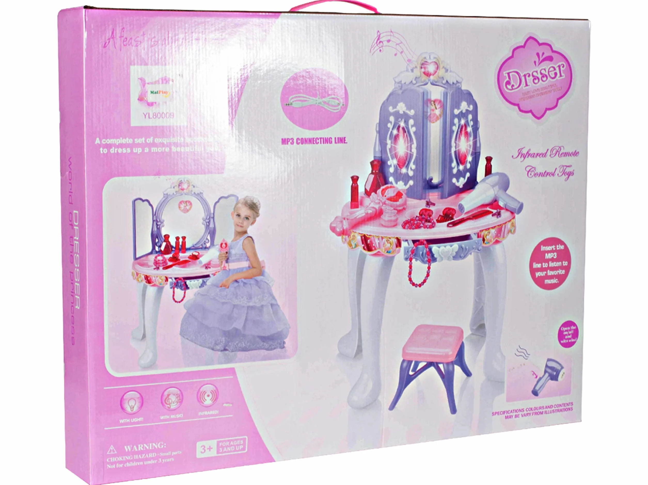 MalPlay 5901924214946 Toaletka Małej Księżniczki Z Mp3 ,wielokolorowy