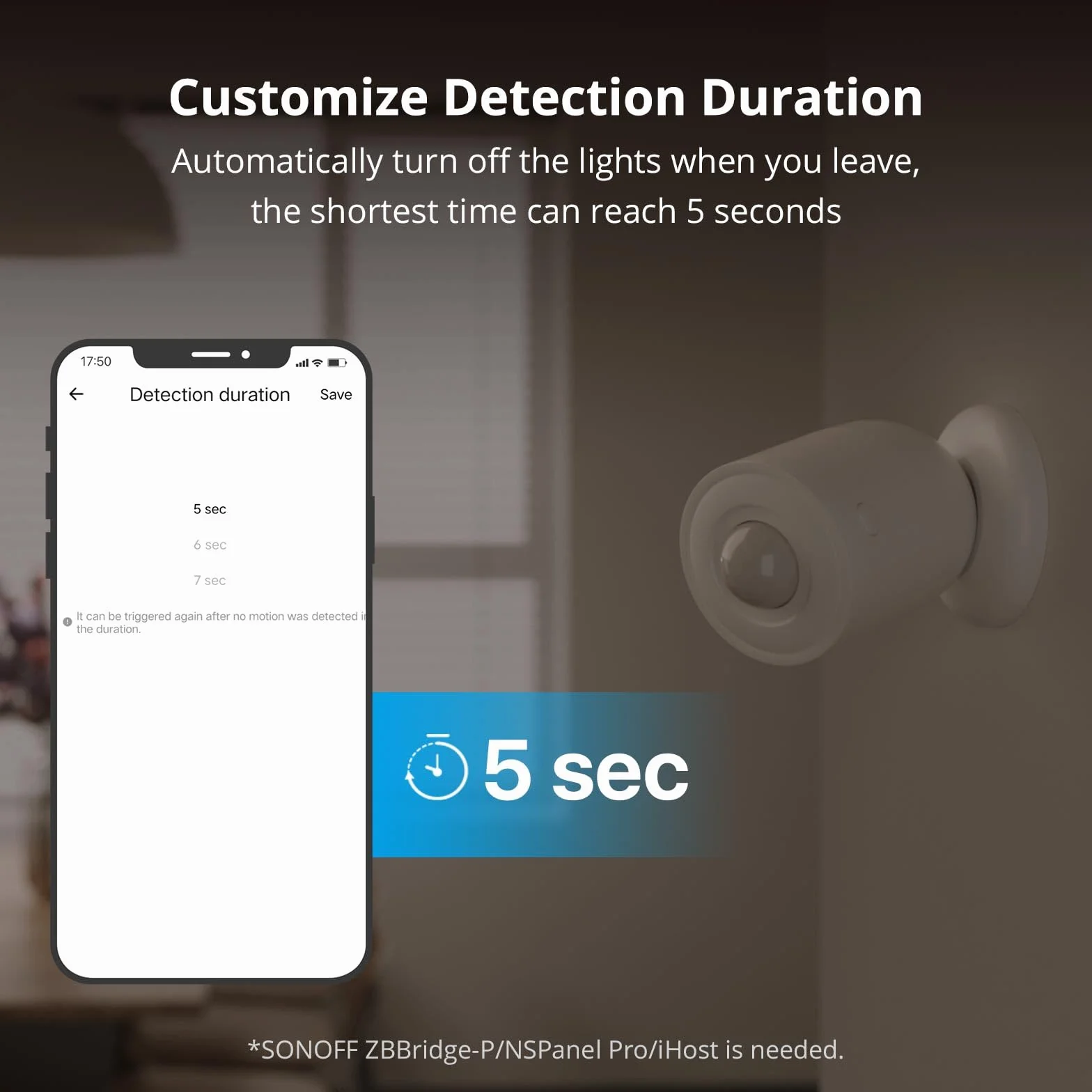 SONOFF SNZB-03P Smart bezprzewodowy czujnik ruchu Zigbee 3.0