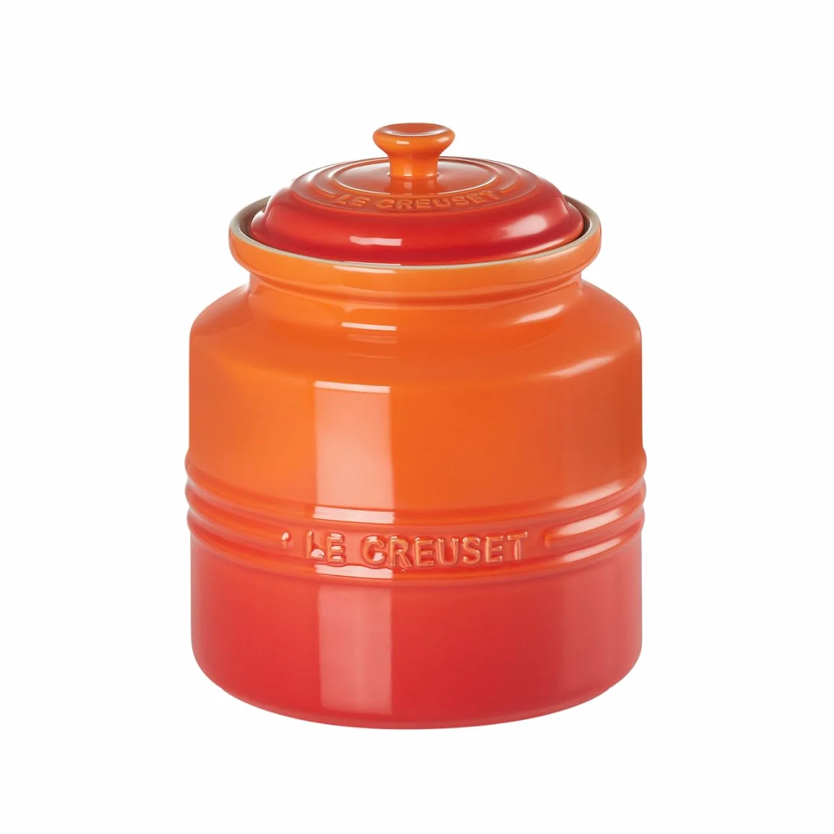 Le Creuset Emaliowany Kamionkowy Słoik na Ciasteczka 2,4 L Płomienny