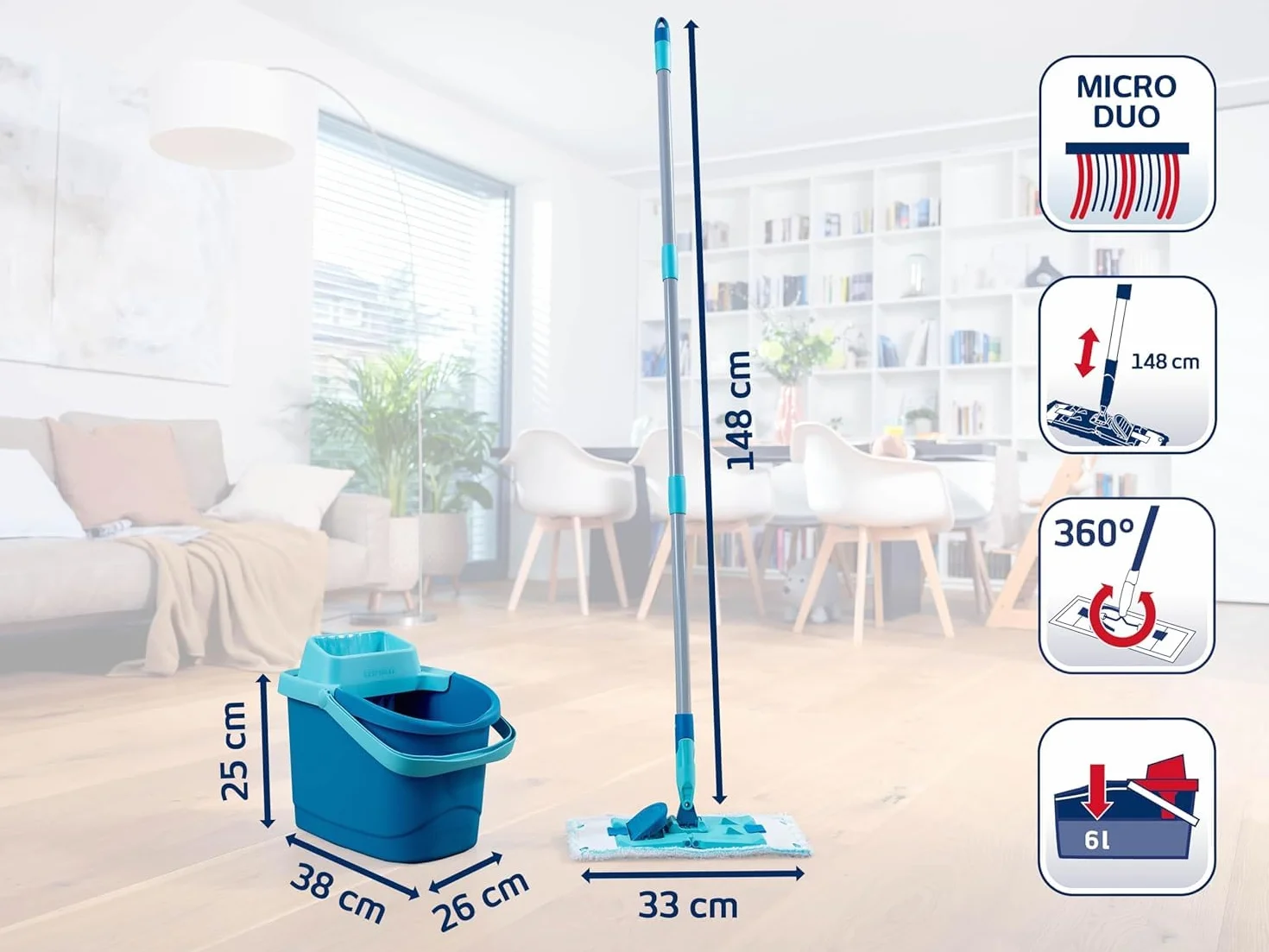 Leifheit PowerClean M Zestaw