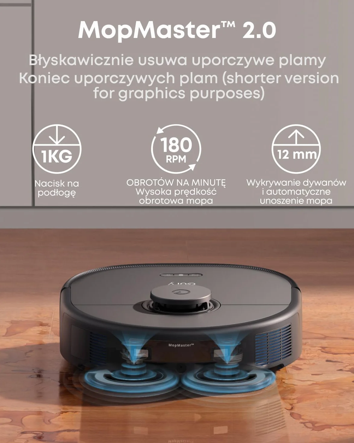 Robot odkurzający eufy X10 Pro Omni z systemem MopMaster 2.0 (8000 Pa), technologią inteligentnej nawigacji iPath, automatycznie opróżniającym się zbiornikiem na kurz o pojemności 2,5 l (Czarny)