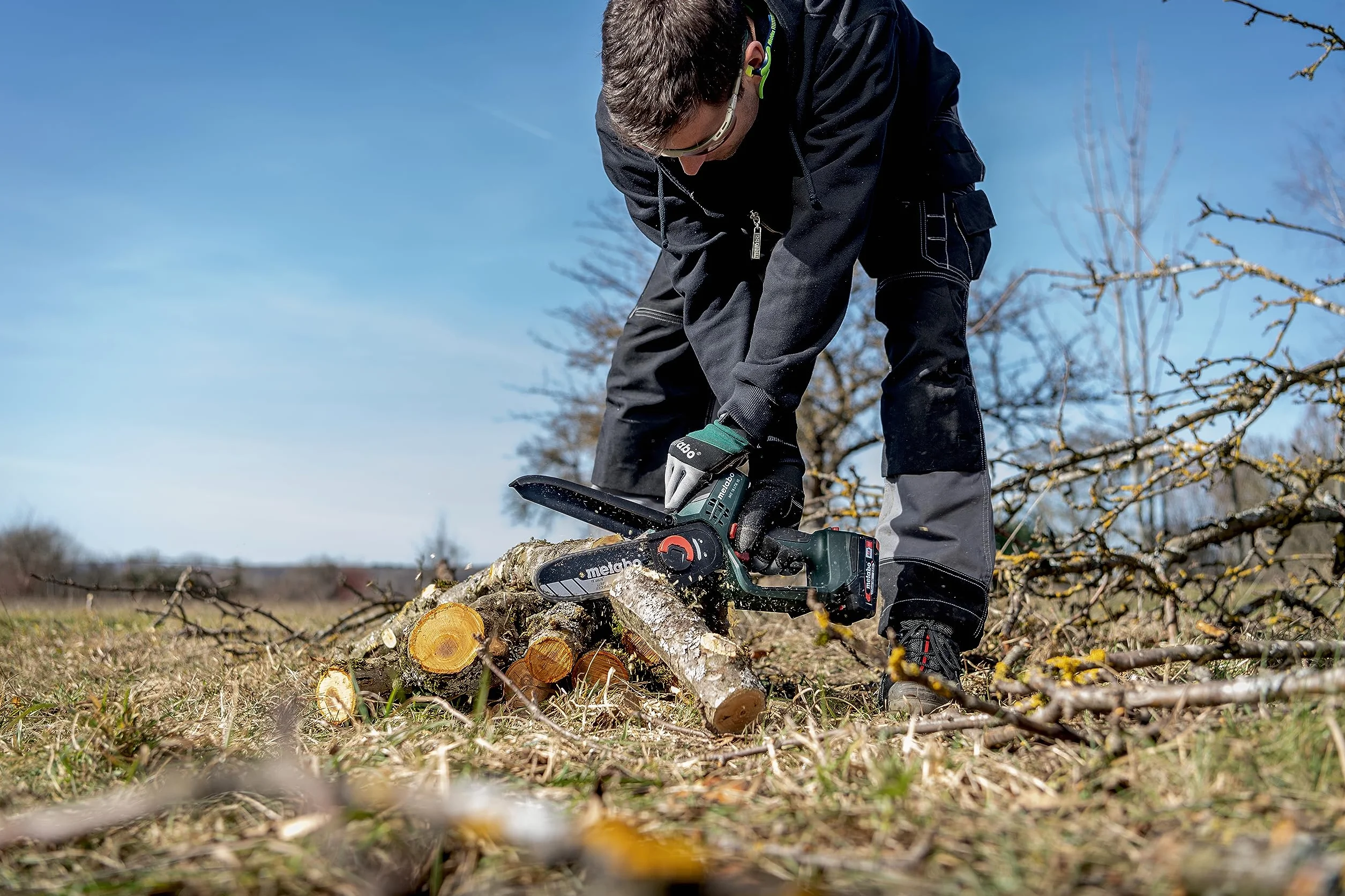 Metabo Akumulatorowa Piła Do Drewna 15 cm - Mała Piła Łańcuchowa Bez Akumulatora i MetaBox, Piła Ogrodowa 600856850
