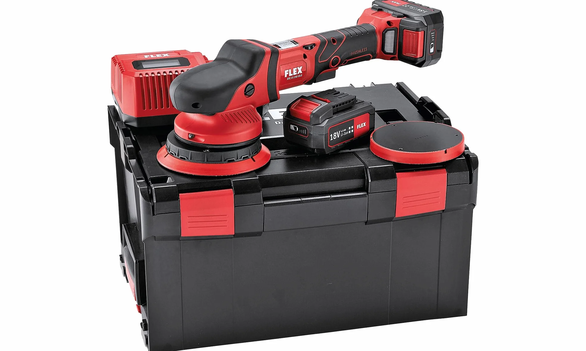 Flex 418099 bezprzewodowa polerka oscylacyjna, 18 V, czerwona, jeden rozmiar