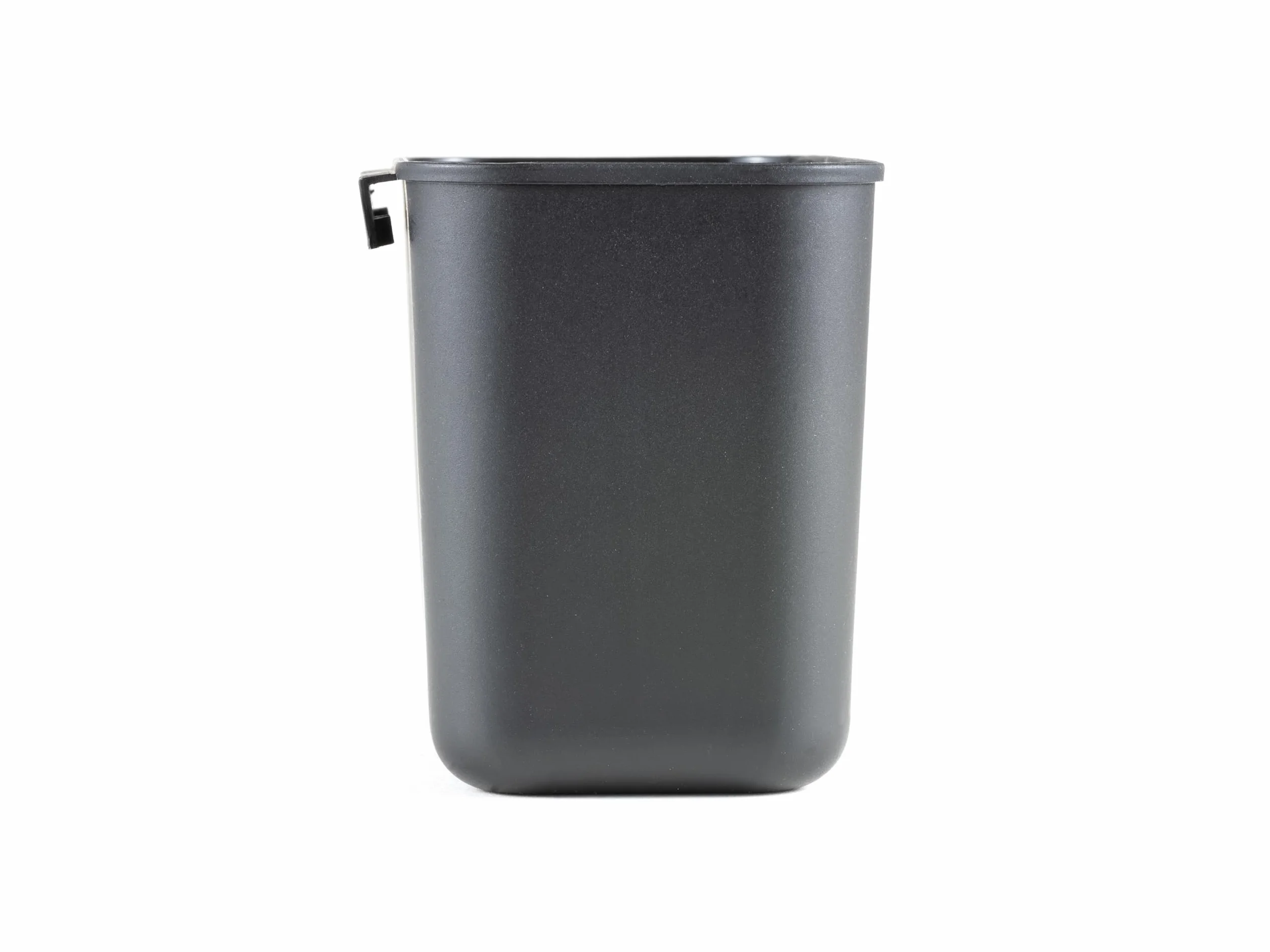 Hanseküche Suszarka do naczyń Czarny Mat [42,5 x 31,5 x 14 cm] – ociekacz do naczyń z drewnianymi uchwytami – stojak na naczynia ze stali nierdzewnej do zlewozmywaka, ociekacz, uchwyt na sztućce