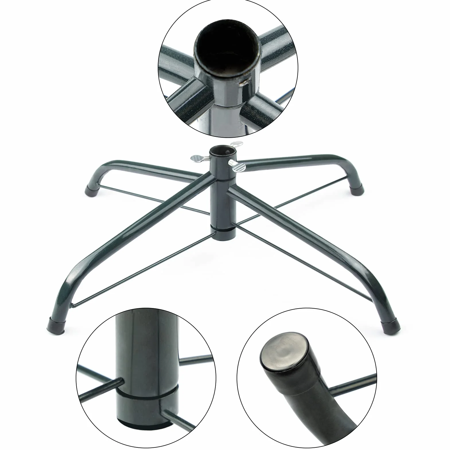 Stojak na choinkę metalowy 40 cm do 50 kg składany uniwersalny 60-300 cm