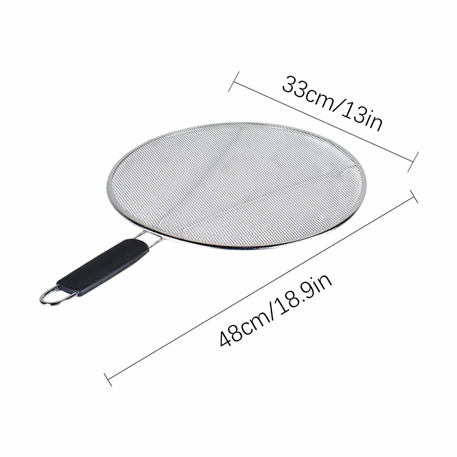 Fine Mesh Grease Splatter Screen Guard, Kitchen Protector for Frying Pan, Skillet, Stove, Oven, Grill, Pot, and Air Fryer, Prevents Oil Splash and Keeps Cooking Area Clean for Bacon, Sauces