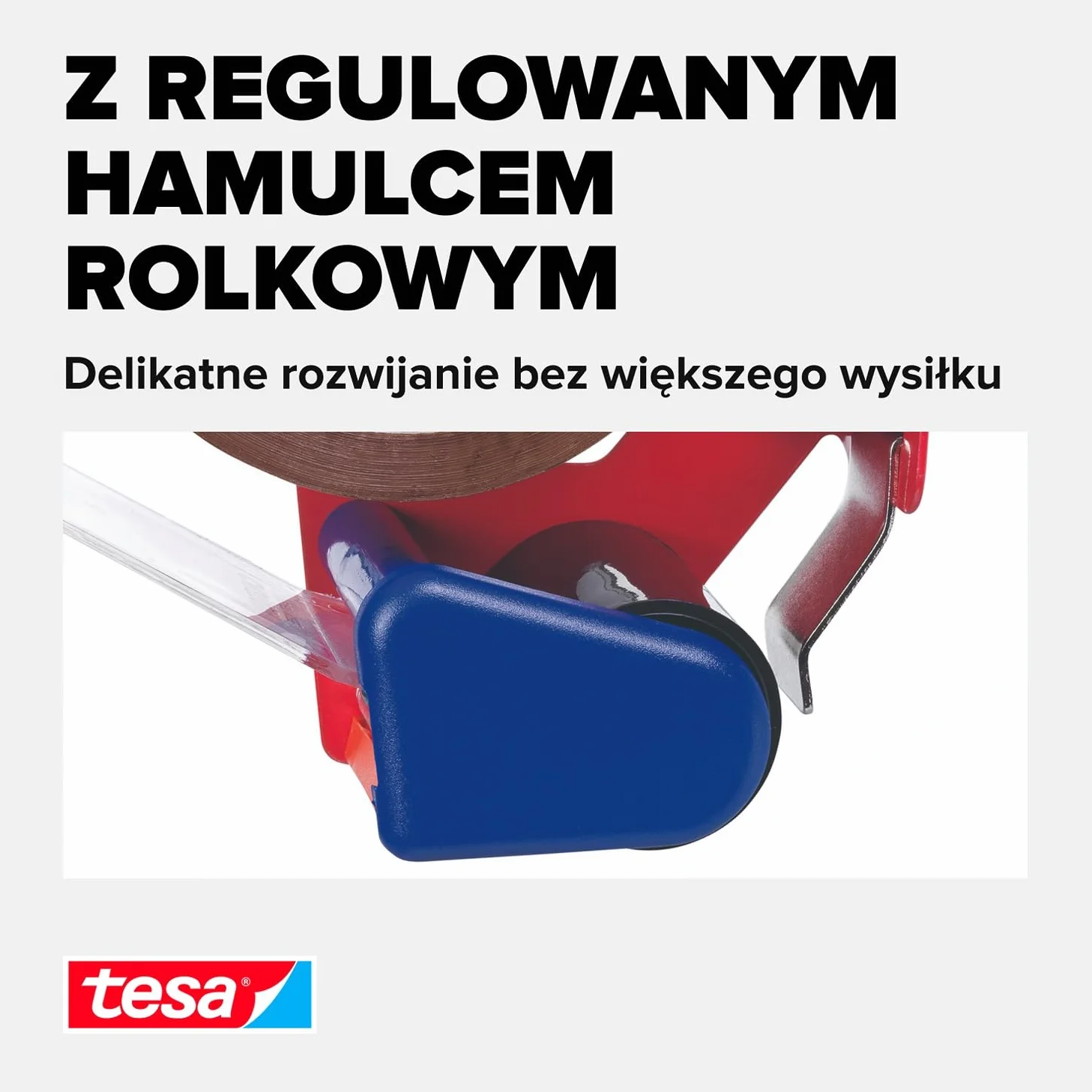 tesapack® PROMO mocna taśma pakowa w zestawie z dyspenserem – taśma samoprzylepna z aplikatorem tesapack® – ciche odwijanie – duża wytrzymałość – do ciężkich paczek