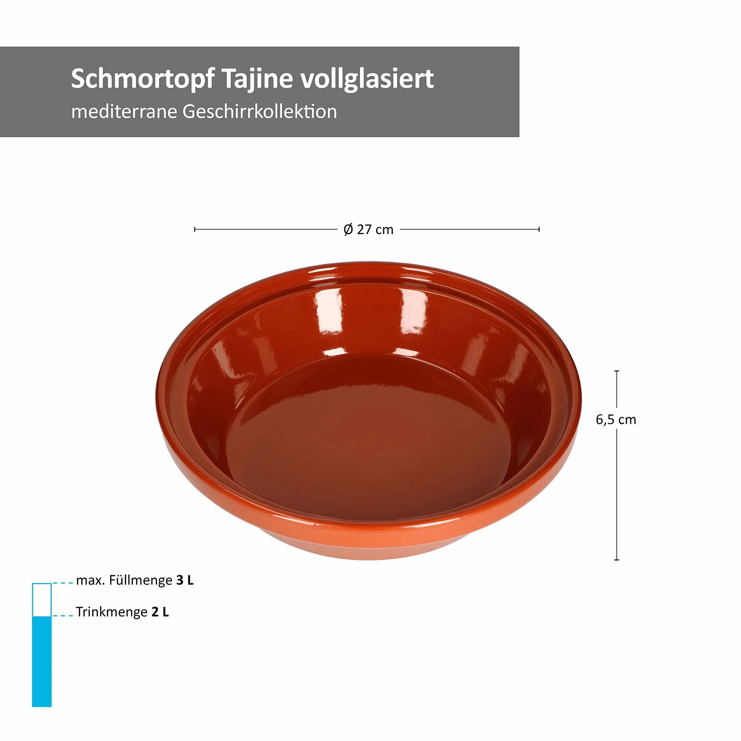 MamboCat Garnek do duszenia I Tajine I 2 litry I Śródziemnomorski I Unikat Ręczna robota - Glazurowany I Orientalny I Marokański I Antyk/Vintage I Średniowieczny I Wikingowie