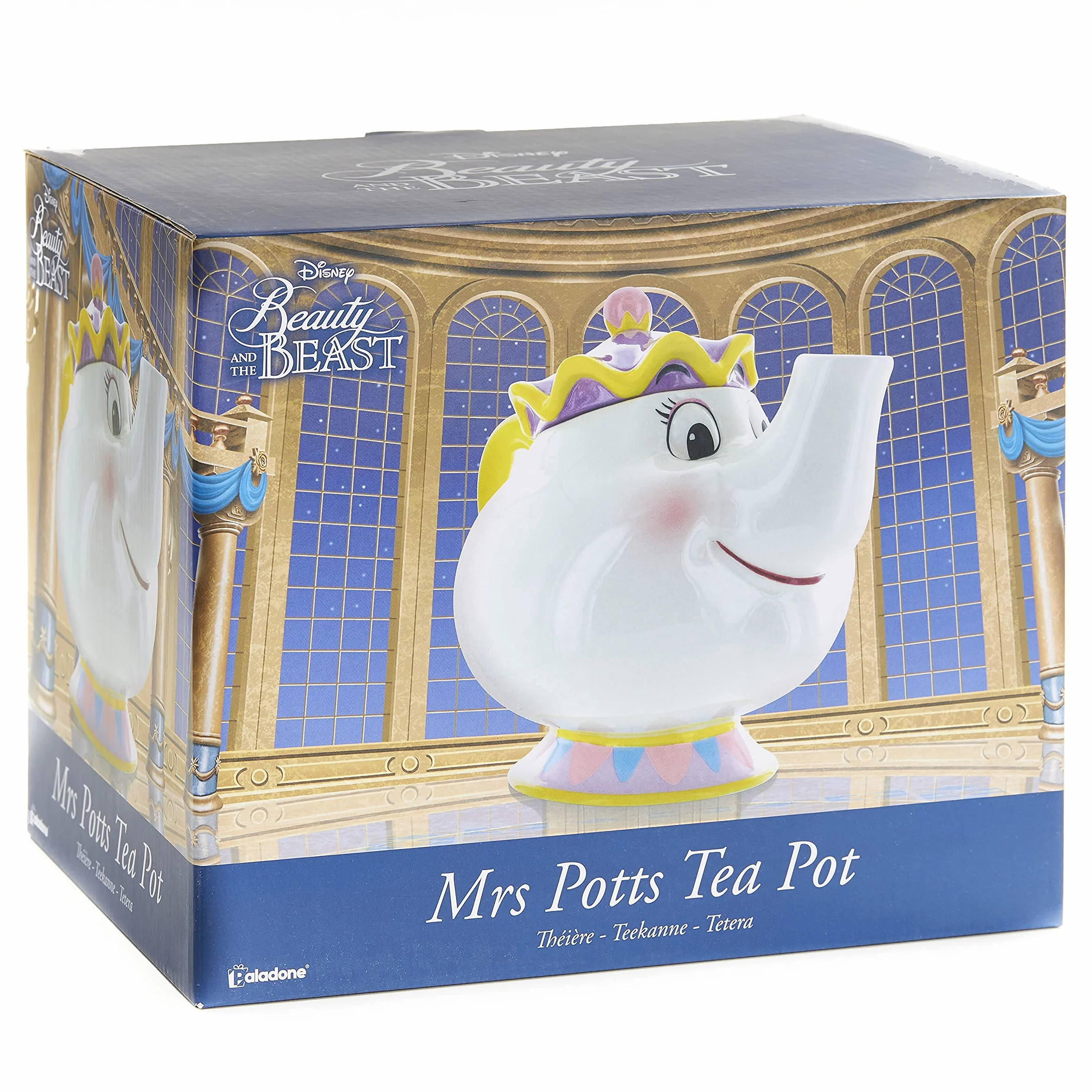 Paladone Mrs Potts Tea Pot ceramiczny dzbanek do herbaty, oficjalnie licencjonowany produkt "Piękna i Bestia", 24 x 17 x 20 cm
