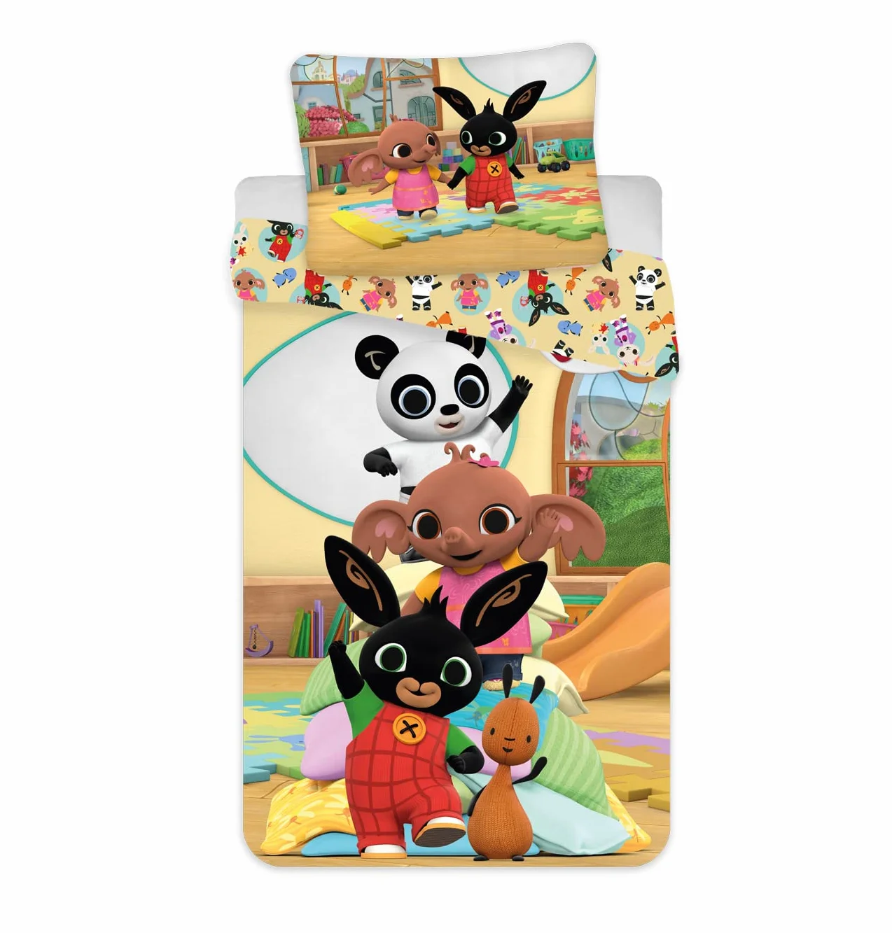 License Sweet Home / Jerry Fabrics Bing Bunny Pojedyncza bawełniana poszewka na kołdrę zestaw - rozmiar europejski