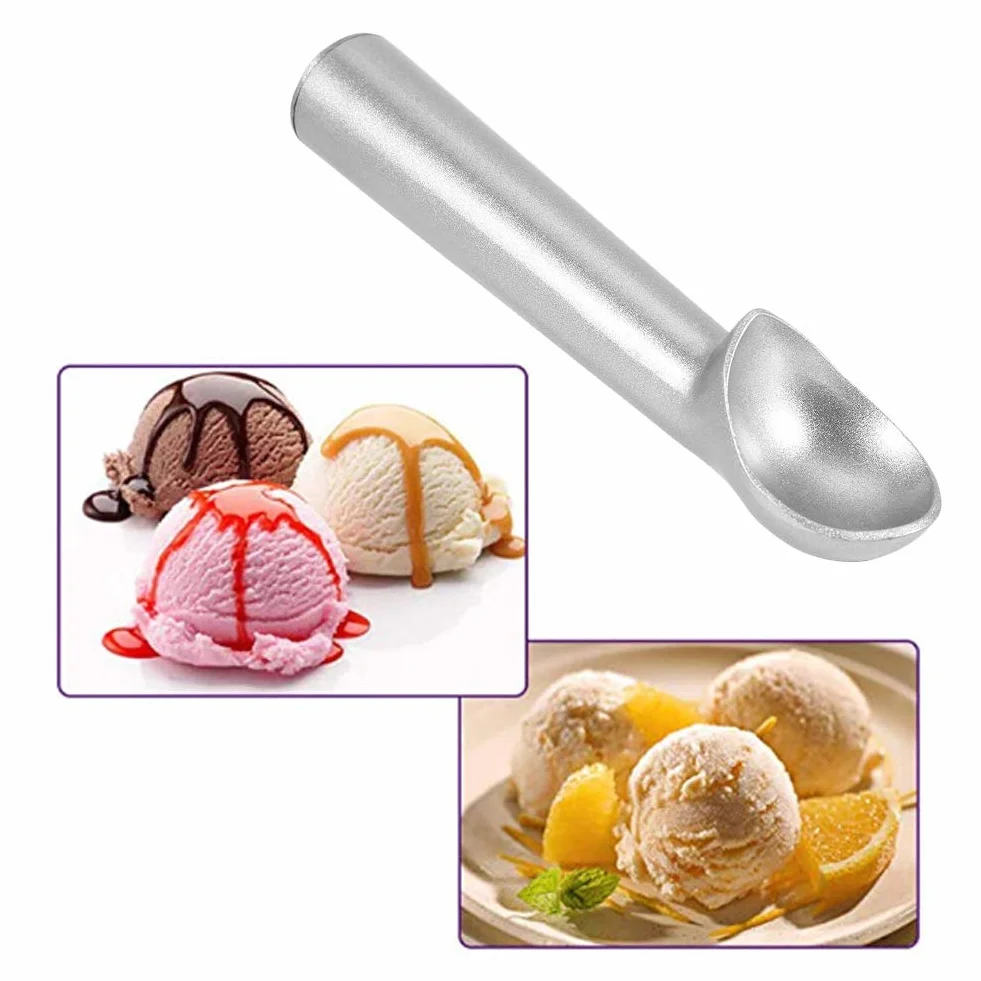 Stainless Steel Ice Cream Scoop Ergonomic Mini Metal Ice Cream Scoop Cookie Dough and Frozen Yoghurt
